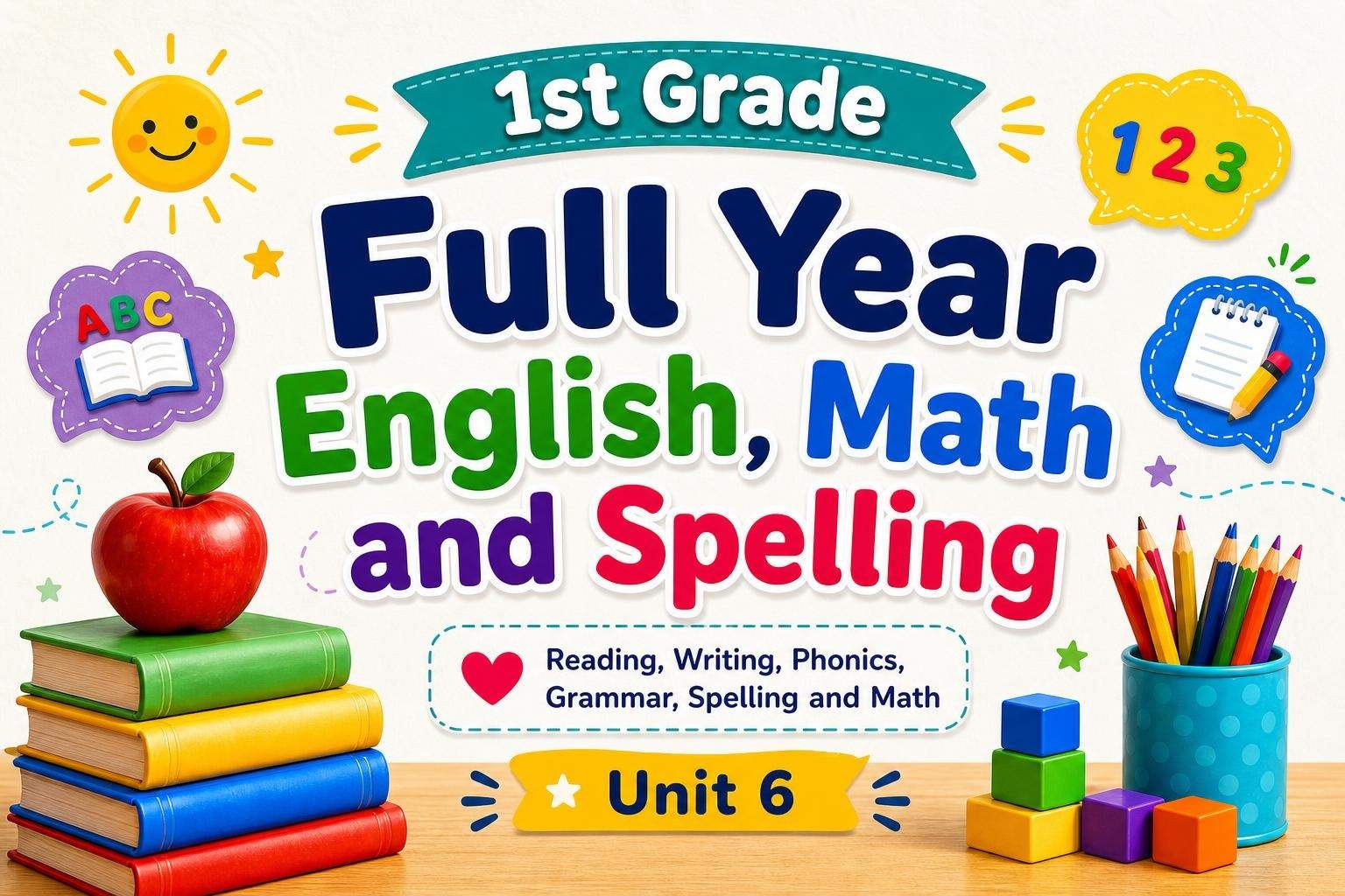 Unit 6: Elementary English and Math Review with Spelling
