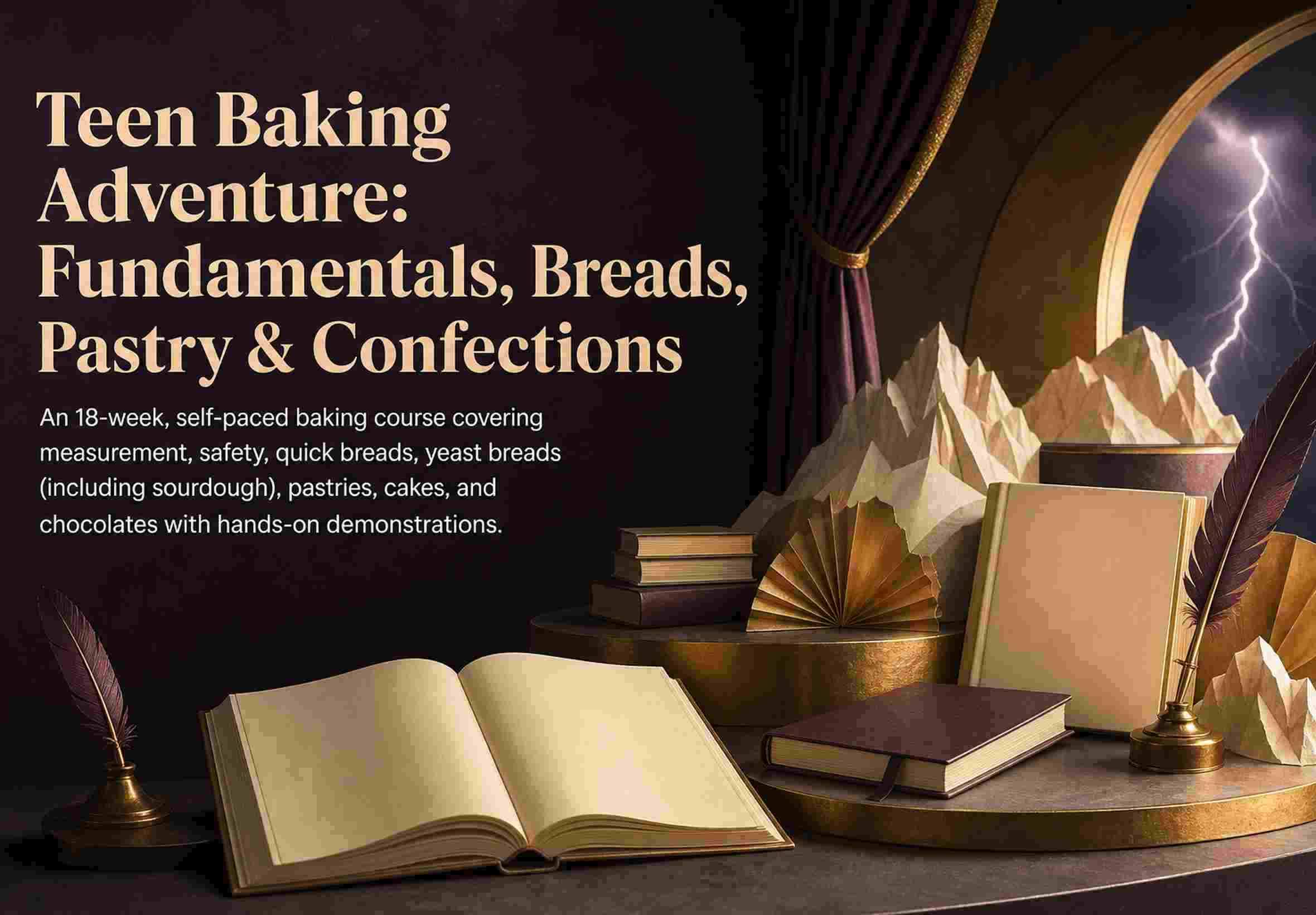 Teen Baking Adventure: Fundamentals, Breads, Pastry & Confections