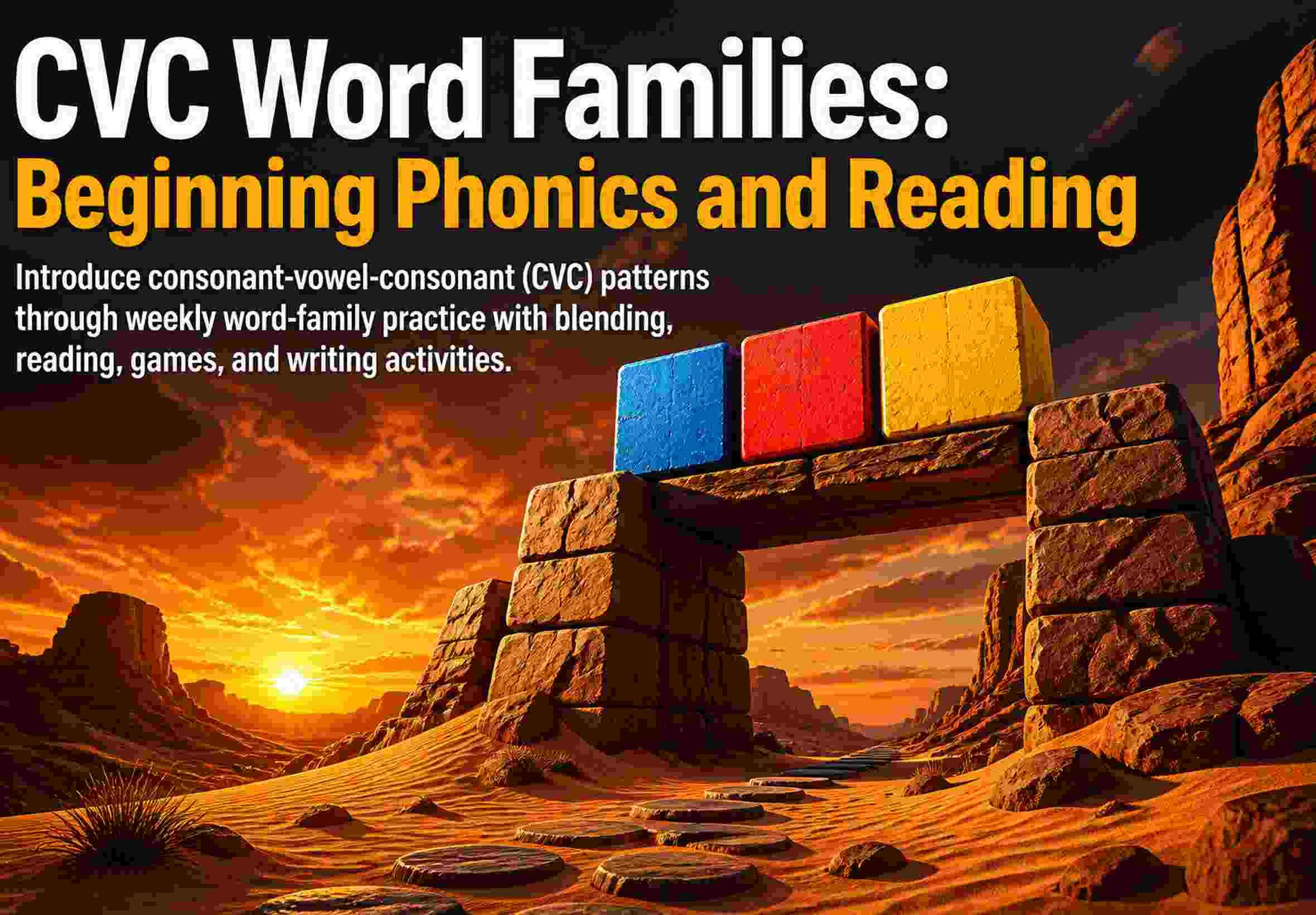 CVC Word Families: Beginning Phonics and Reading