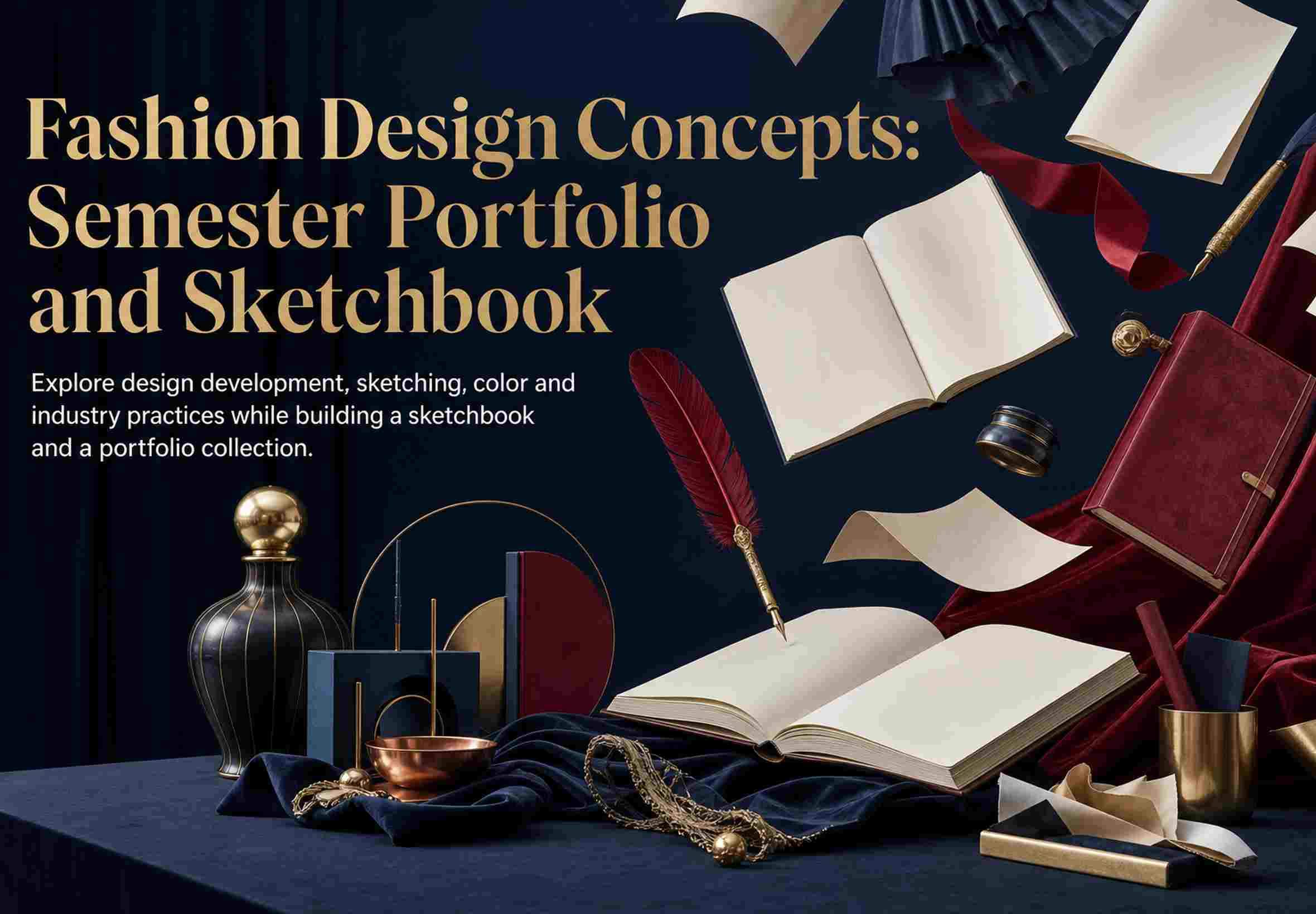 Fashion Design Concepts: Semester Portfolio and Sketchbook