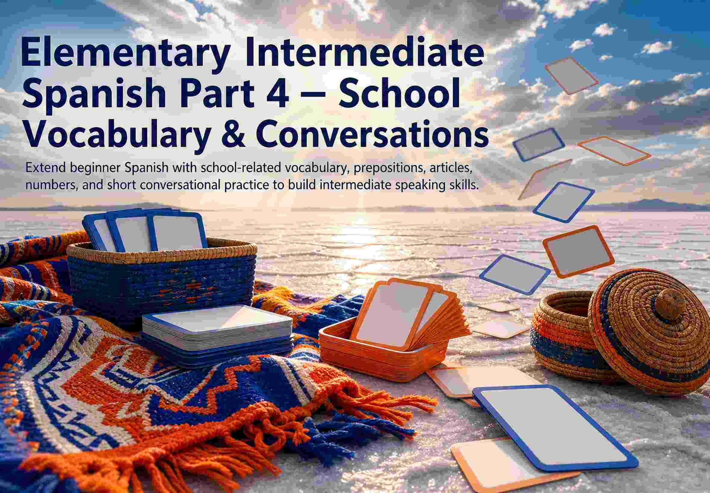 Elementary Intermediate Spanish Part 4 — School Vocabulary & Conversations