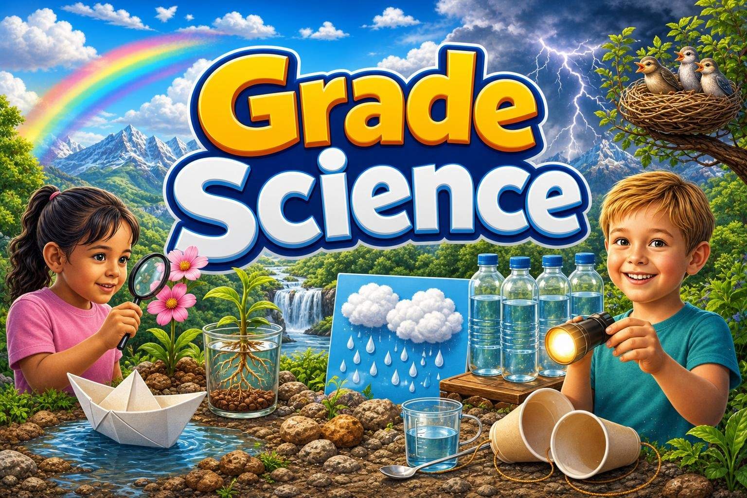 2nd Grade Science: Matter, Plants, Weather, Light & Simple Engineering