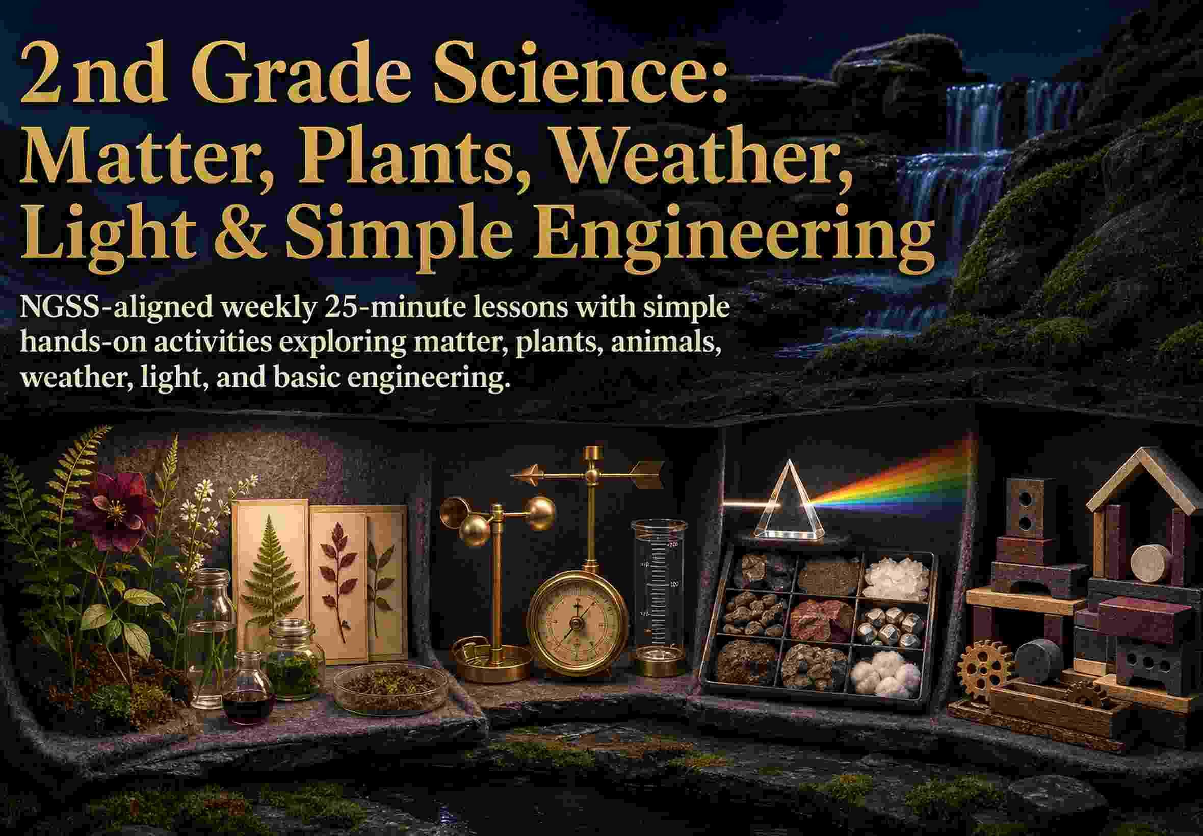2nd Grade Science: Matter, Plants, Weather, Light & Simple Engineering
