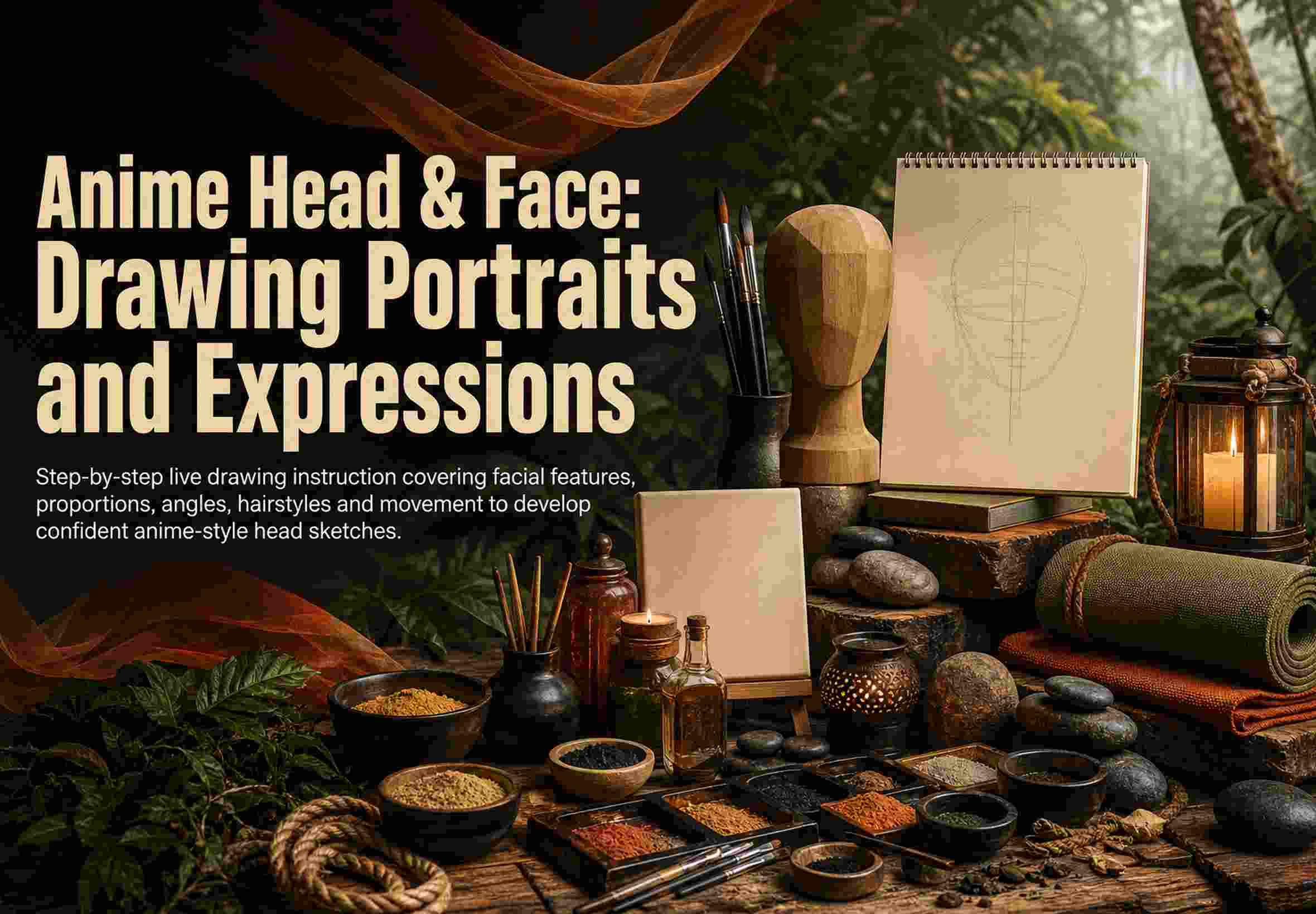 Anime Head & Face: Drawing Portraits and Expressions