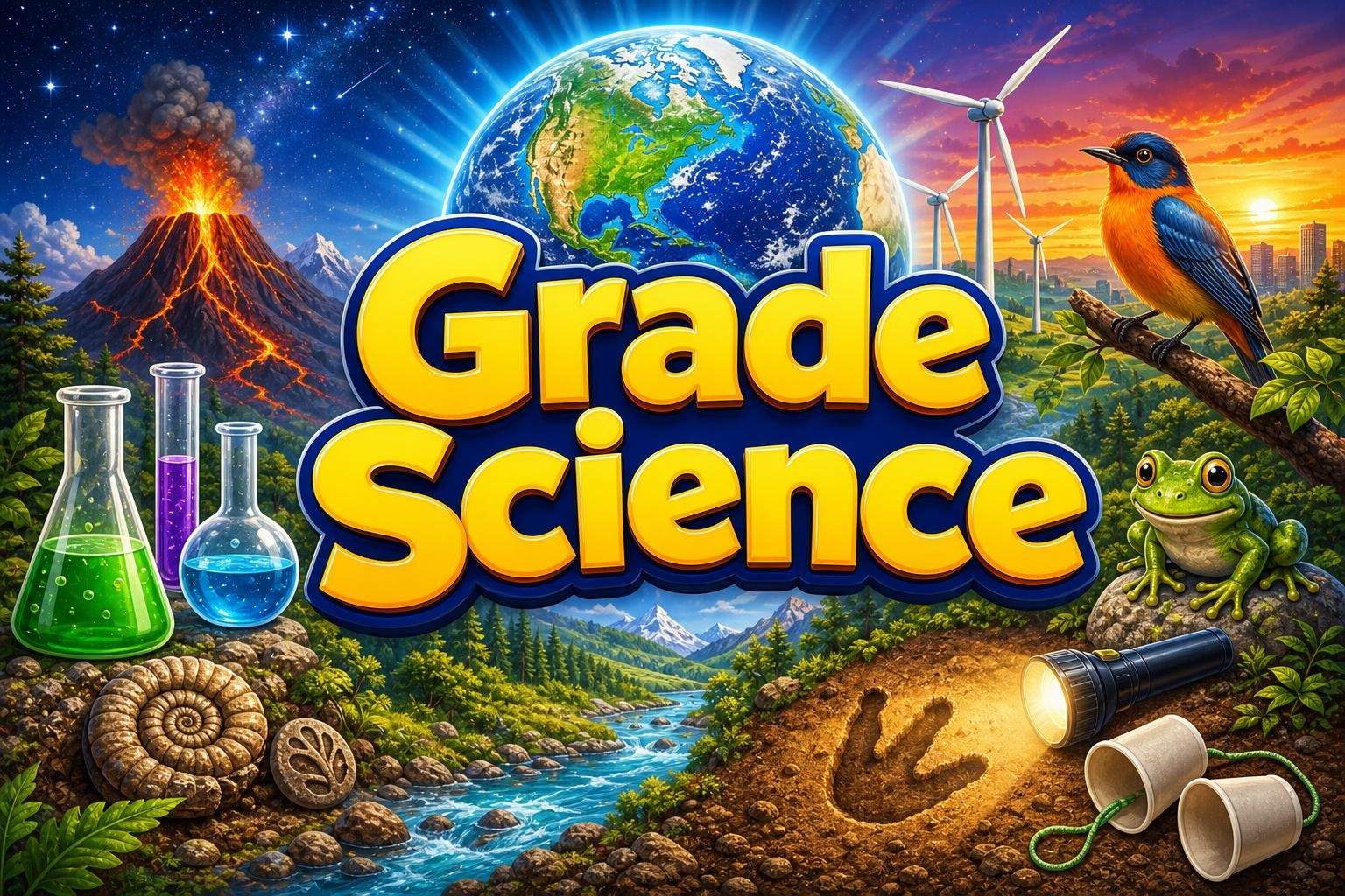 Fourth Grade Science: Energy, Earth Systems, Waves & Life