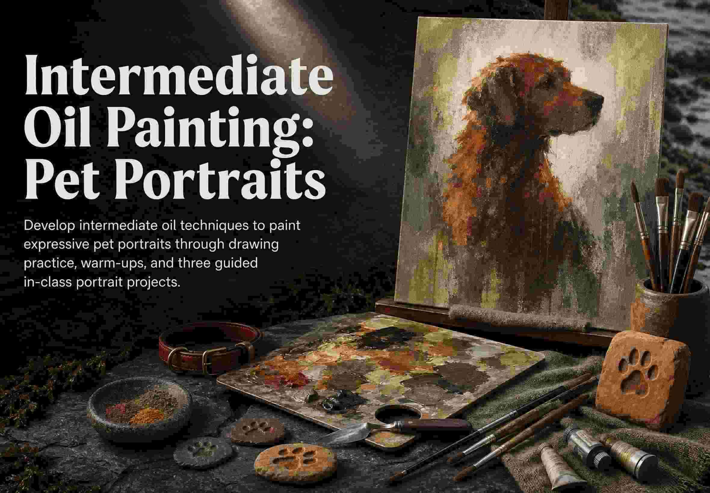Intermediate Oil Painting: Pet Portraits