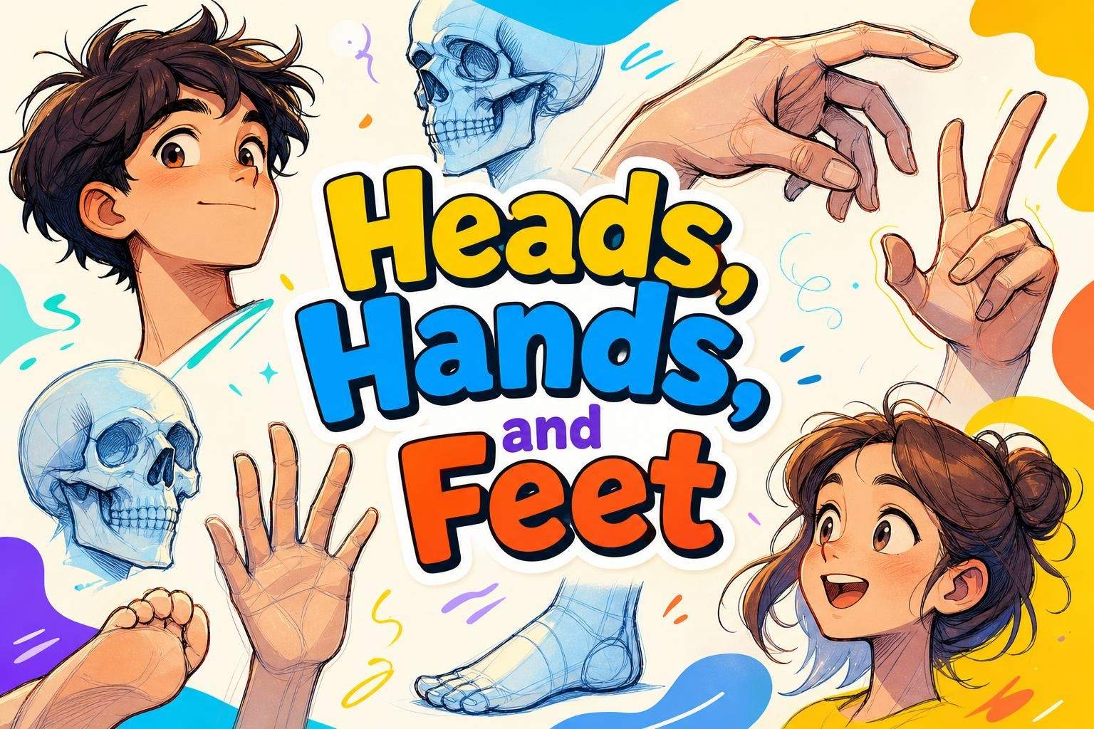Heads, Hands & Feet: Anatomy, Perspective, and Gesture Drawing