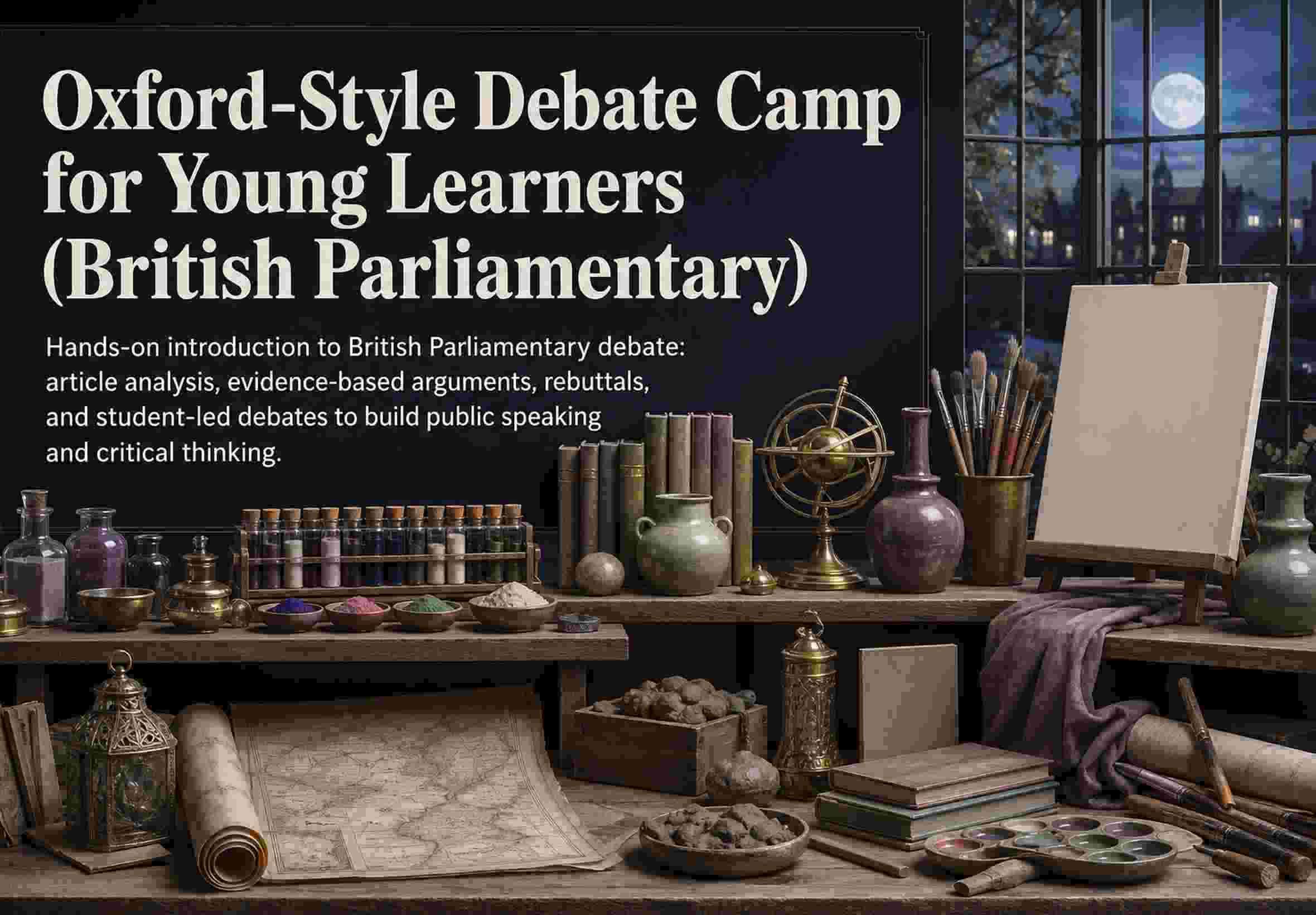 Oxford-Style Debate Camp for Young Learners (British Parliamentary)