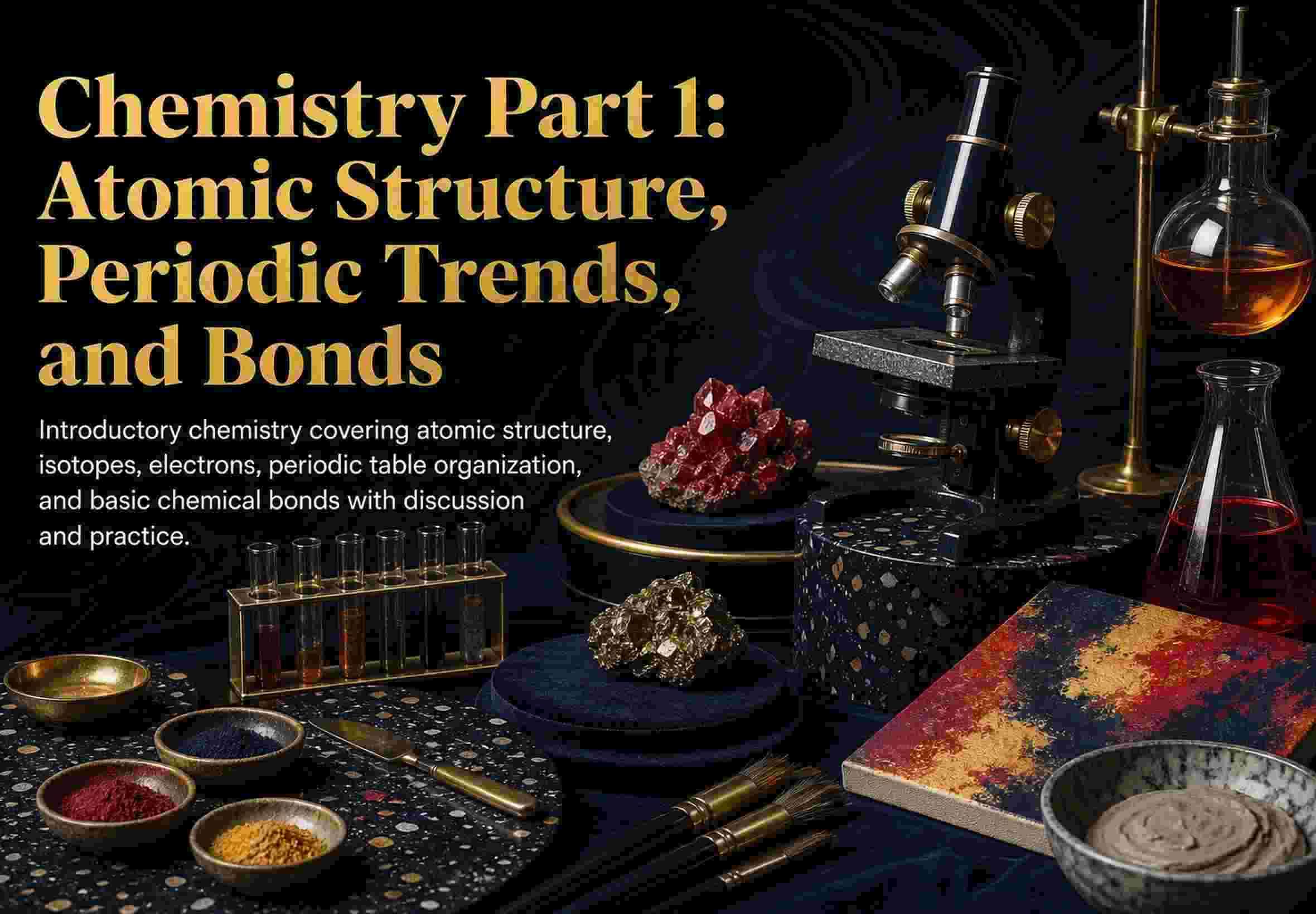 Chemistry Part 1: Atomic Structure, Periodic Trends, and Bonds
