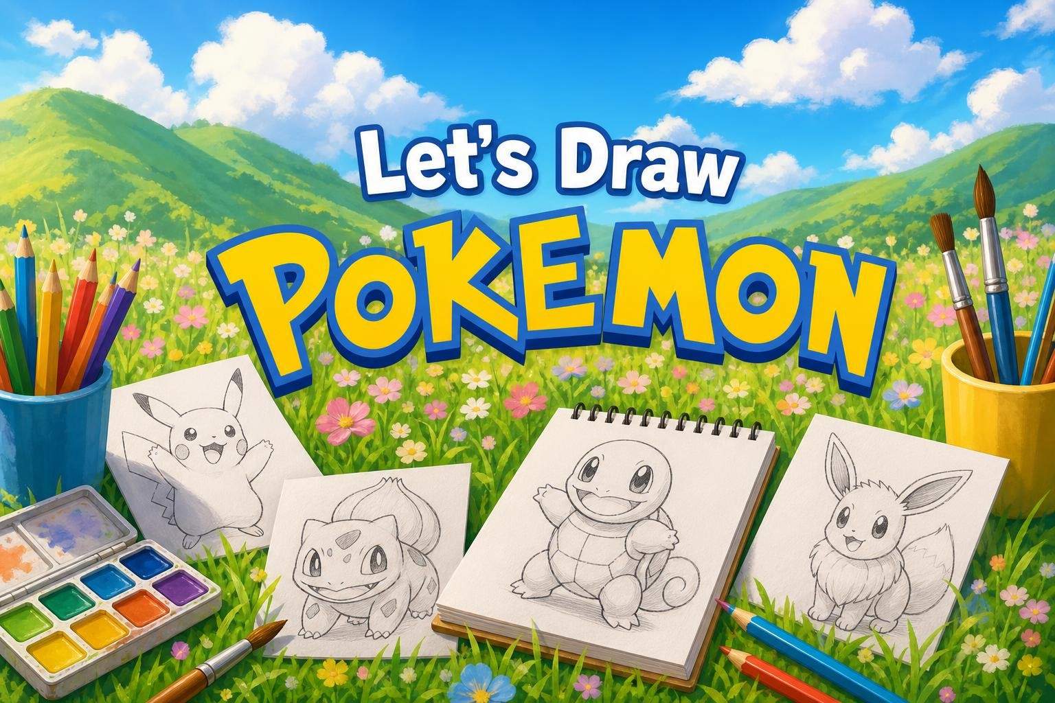 Draw Pokémon: Character Drawing and Color Basics