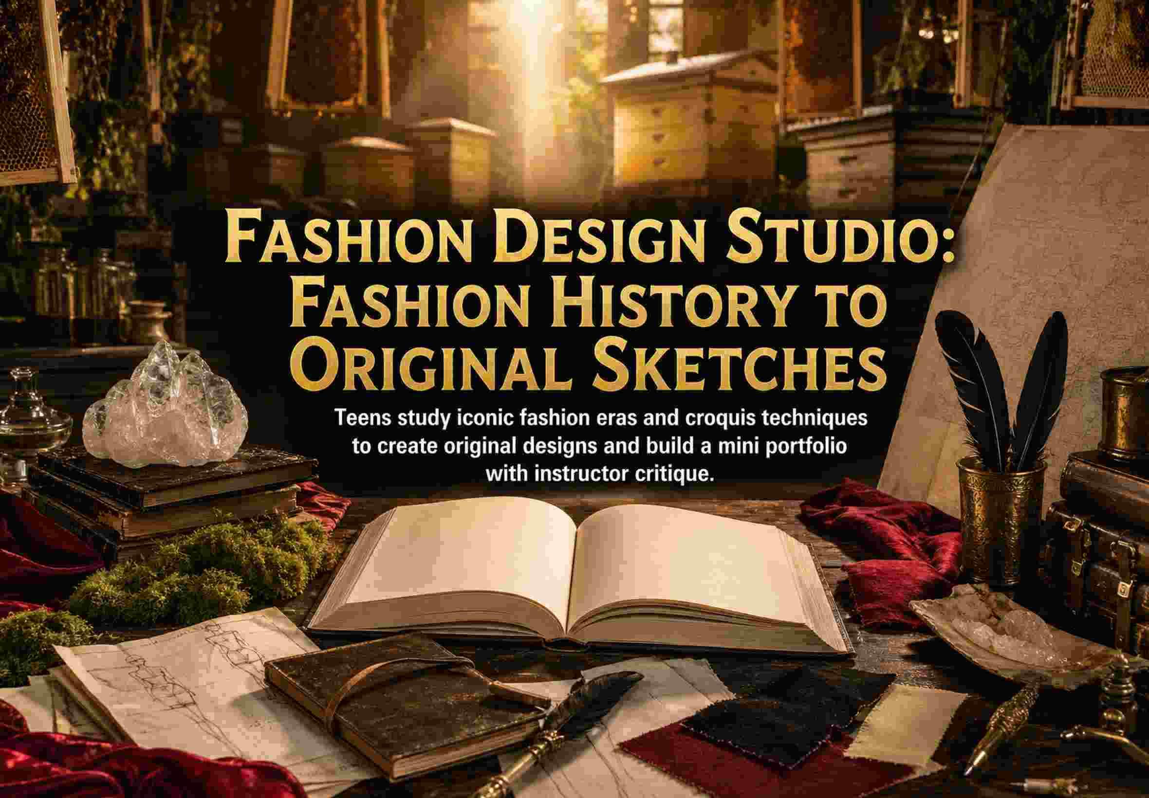 Fashion Design Studio: Fashion History to Original Sketches