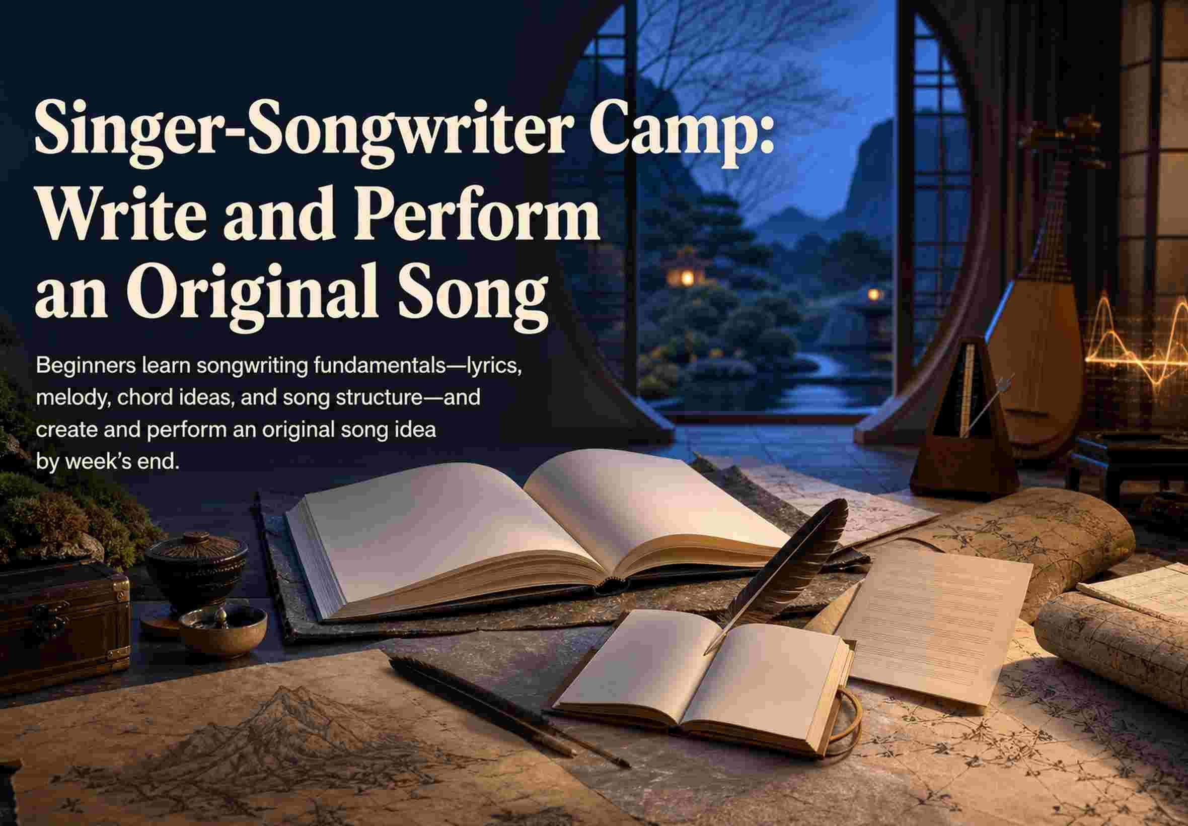 Singer-Songwriter Camp: Write and Perform an Original Song