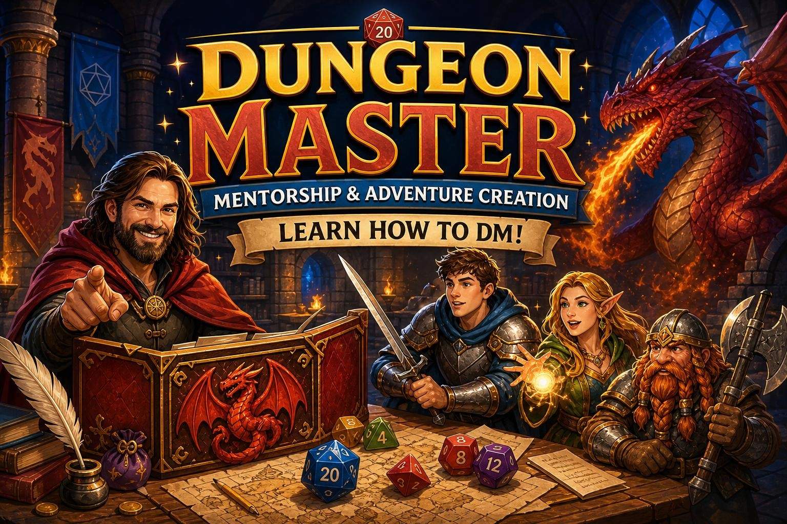 Dungeon Master Fundamentals for D&D: Storytelling & Game Leadership