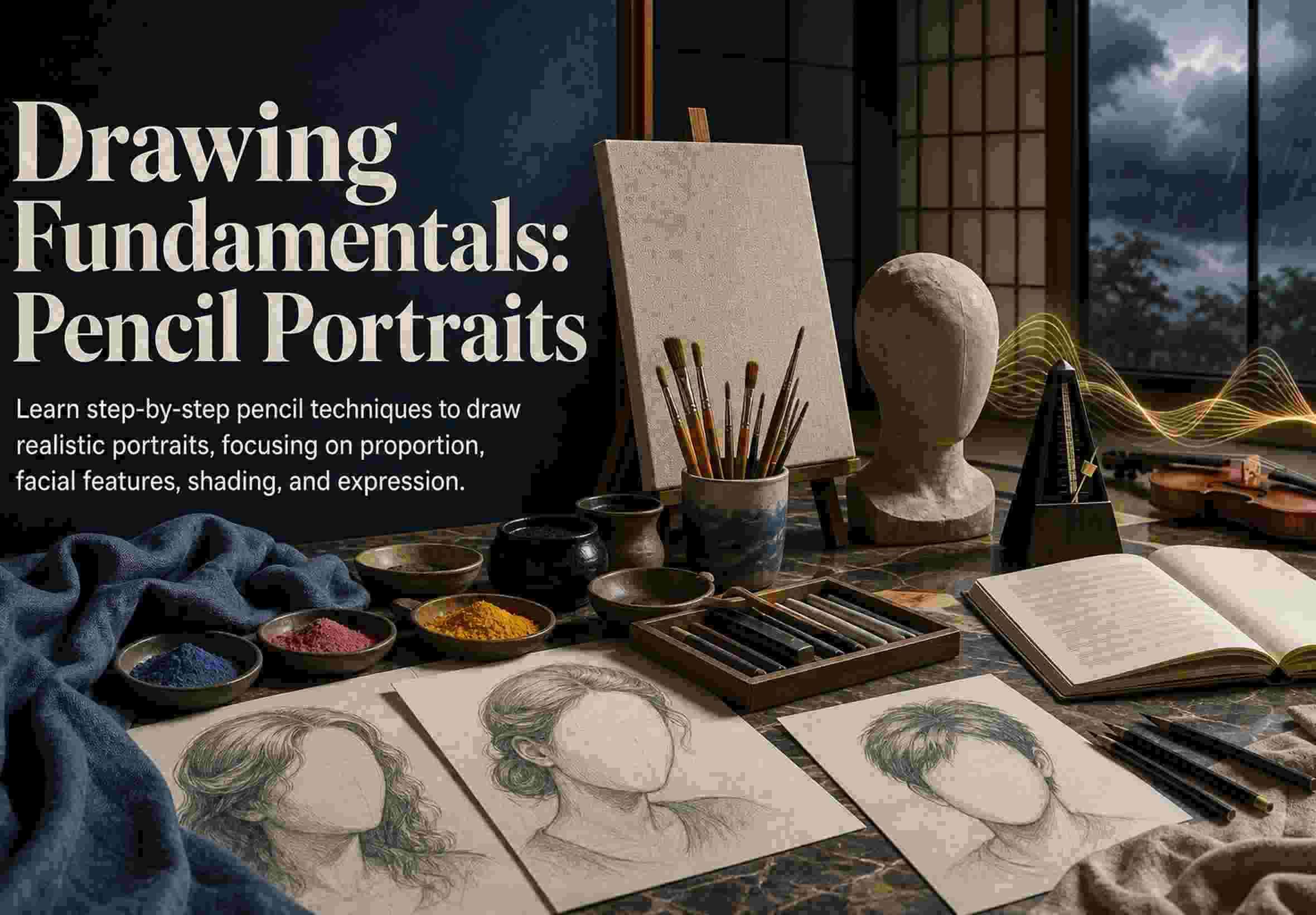 Drawing Fundamentals: Pencil Portraits