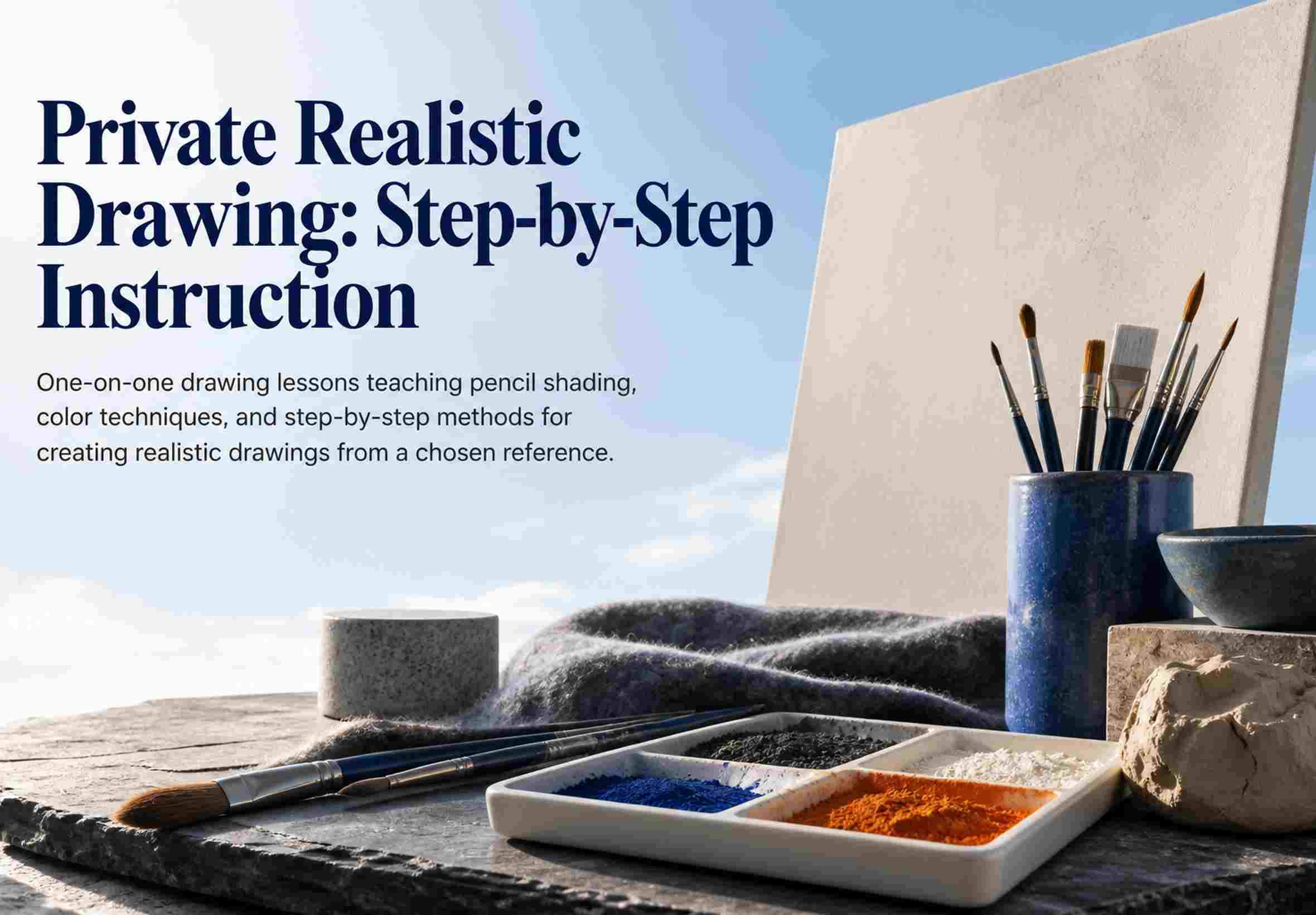 Private Realistic Drawing: Step-by-Step Instruction