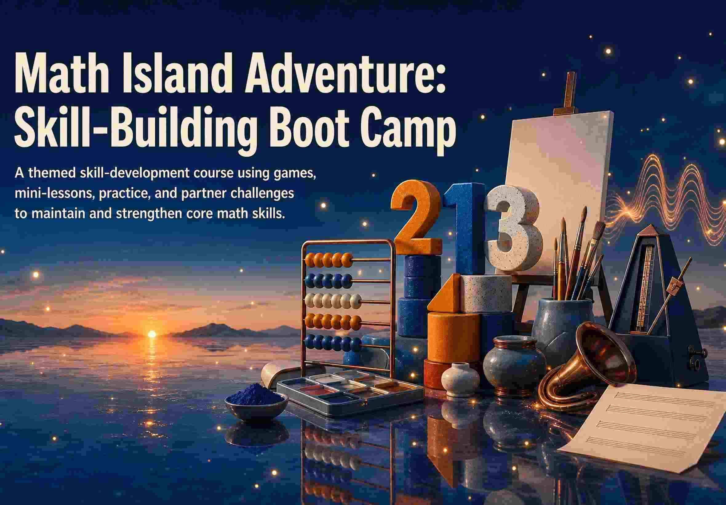 Math Island Adventure: Skill-Building Boot Camp