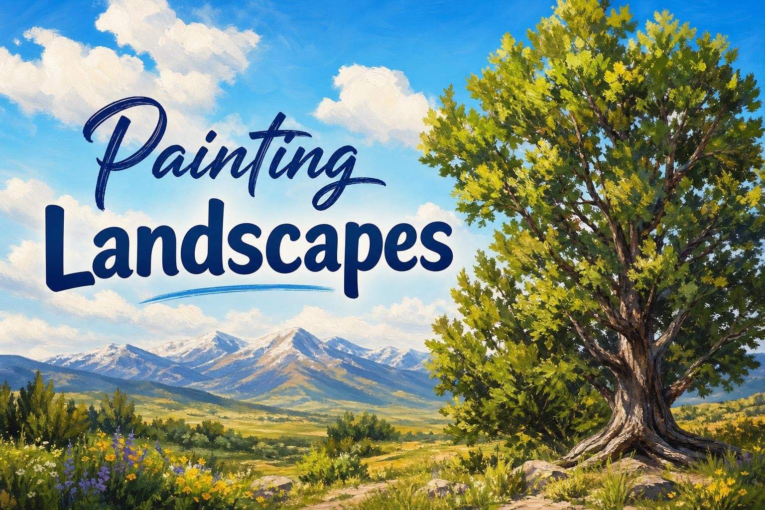 Oil or Acrylic Painting for Beginners: Landscape Fundamentals