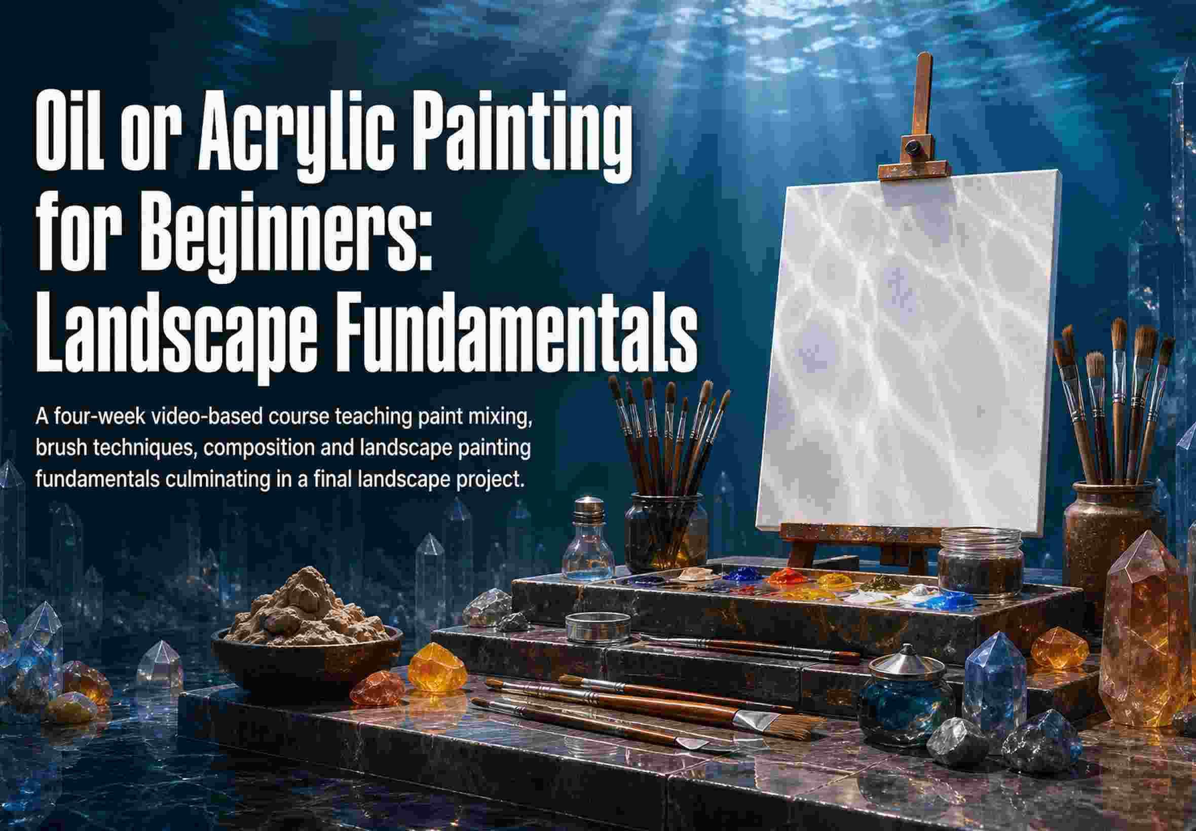 Oil or Acrylic Painting for Beginners: Landscape Fundamentals