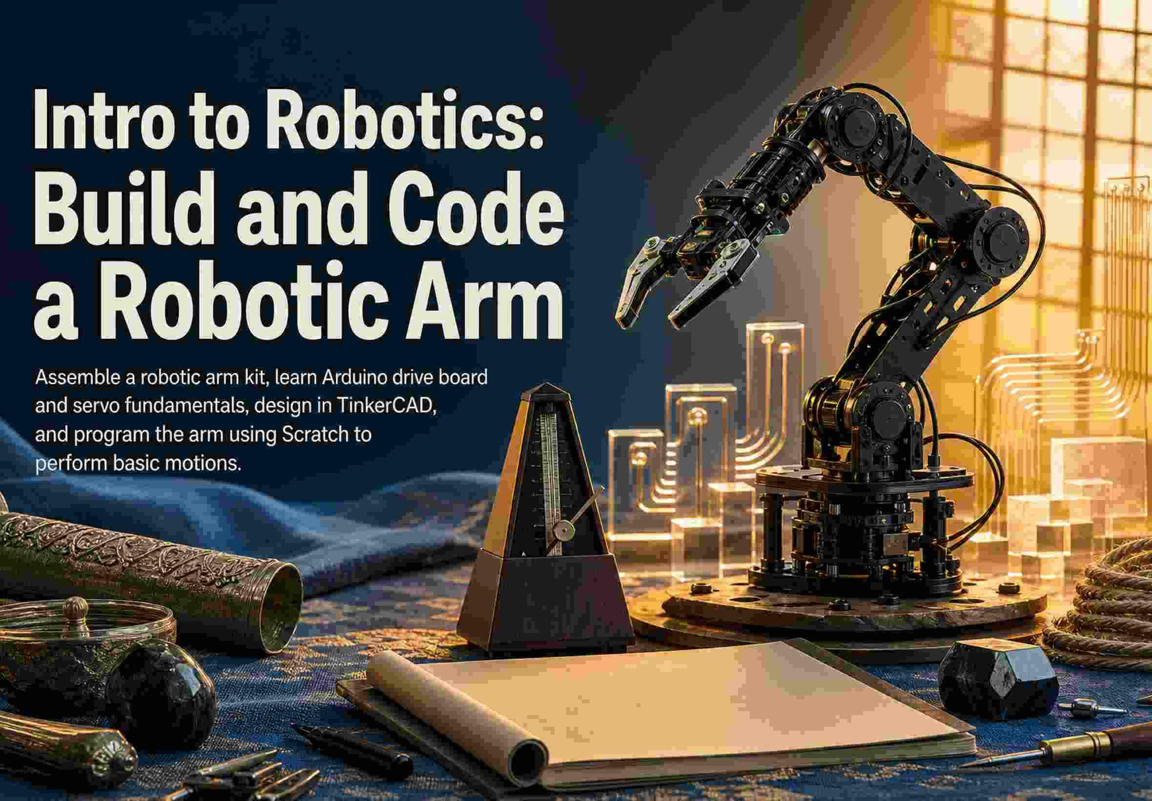 Intro to Robotics: Build and Code a Robotic Arm