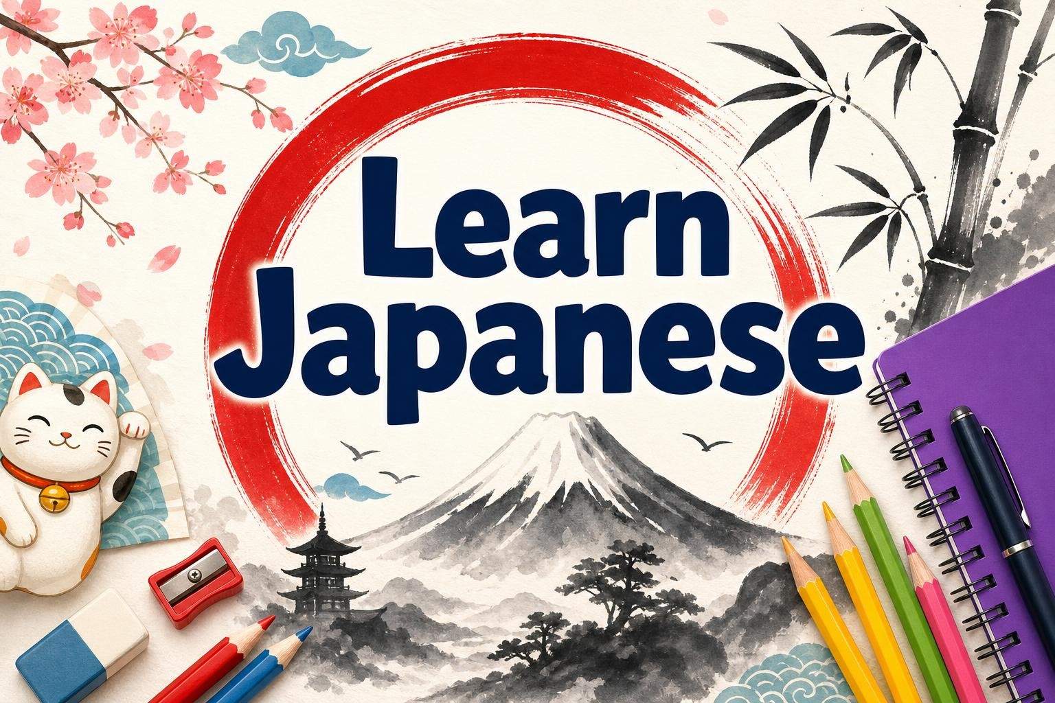 Japanese Kanji Writing, Calligraphy and Drawing