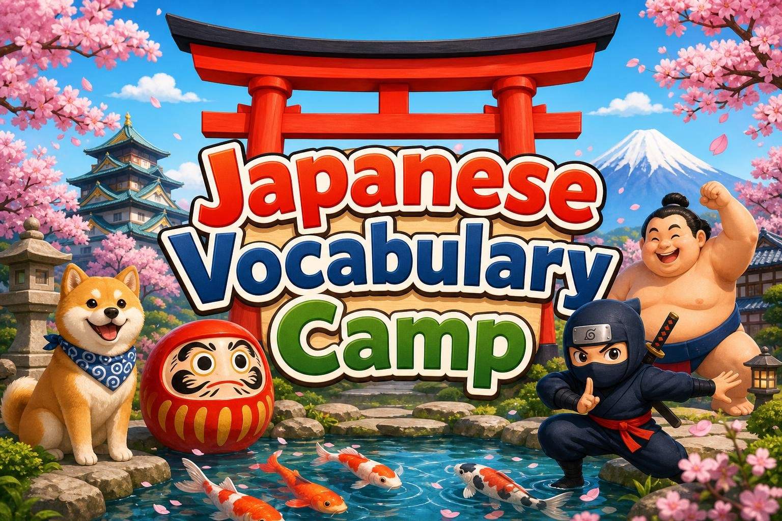 Japanese Katakana Vocabulary: Animals, Fruit, Countries, Clothing