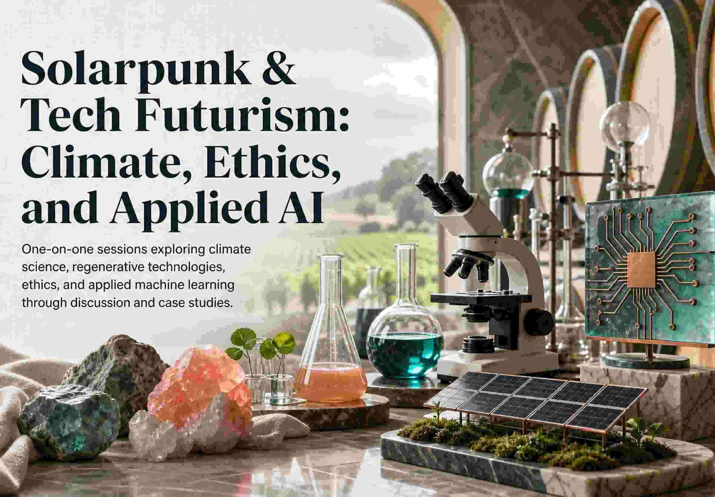Solarpunk & Tech Futurism: Climate, Ethics, and Applied AI