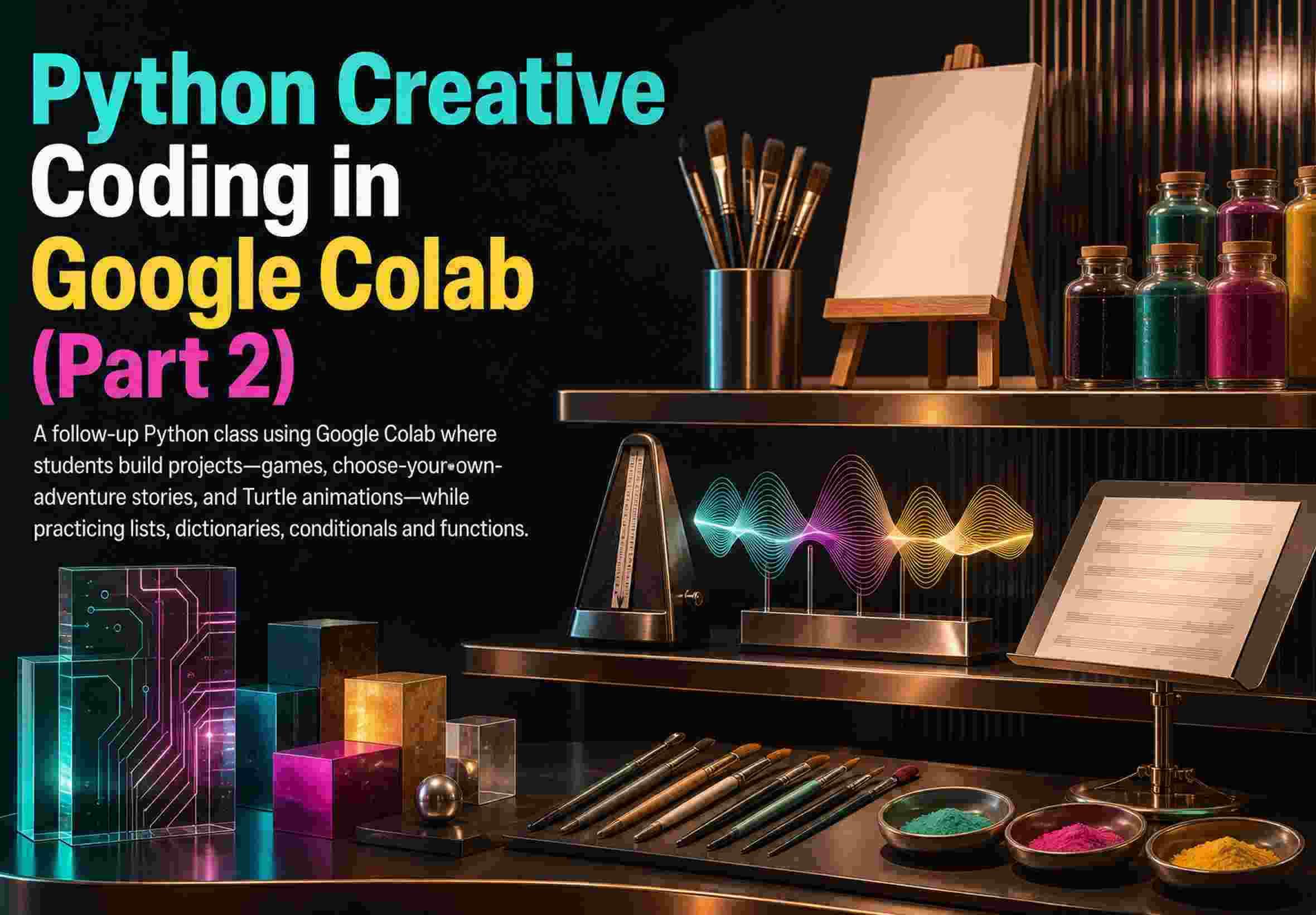 Python Creative Coding in Google Colab (Part 2)