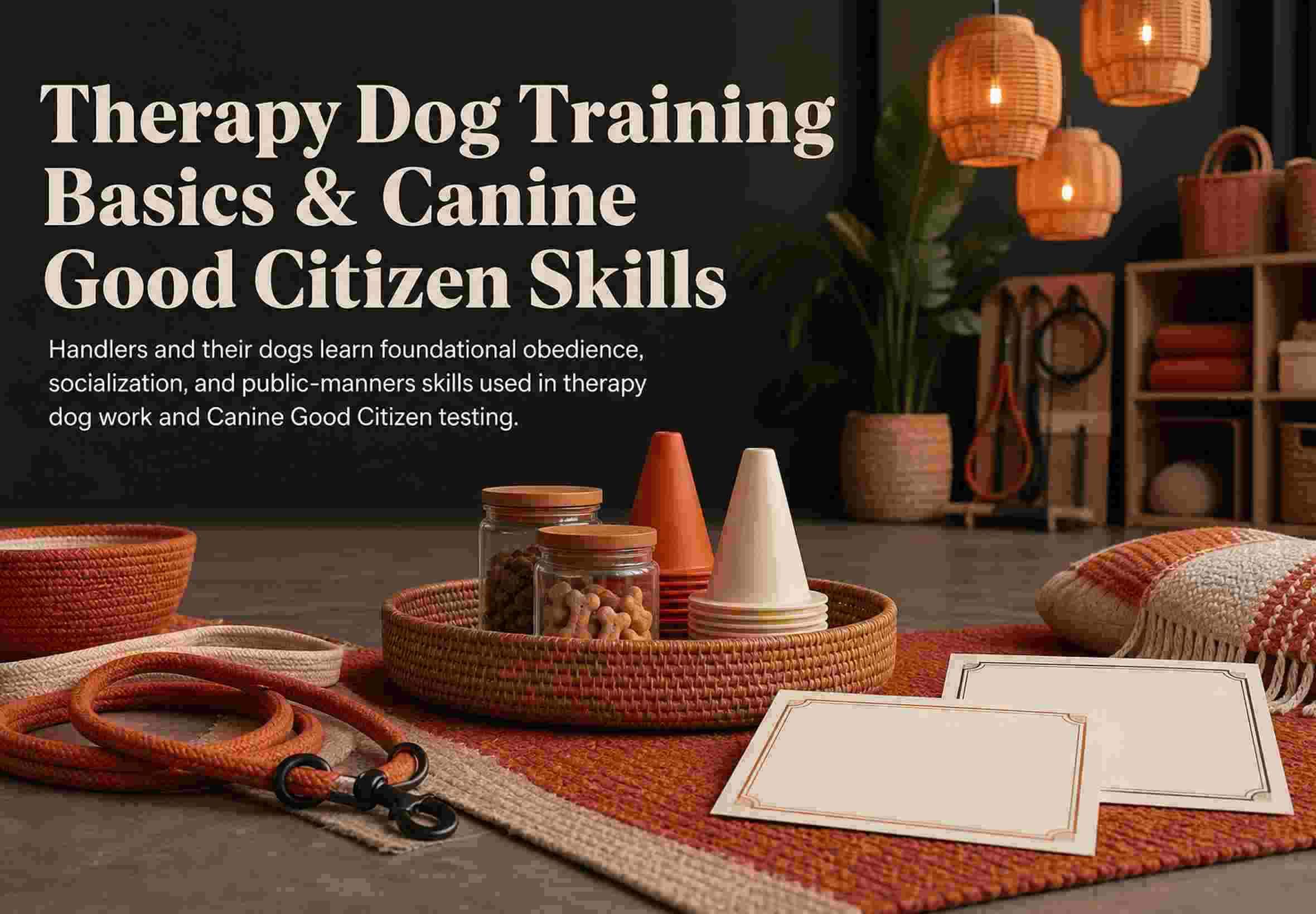 Therapy Dog Training Basics & Canine Good Citizen Skills