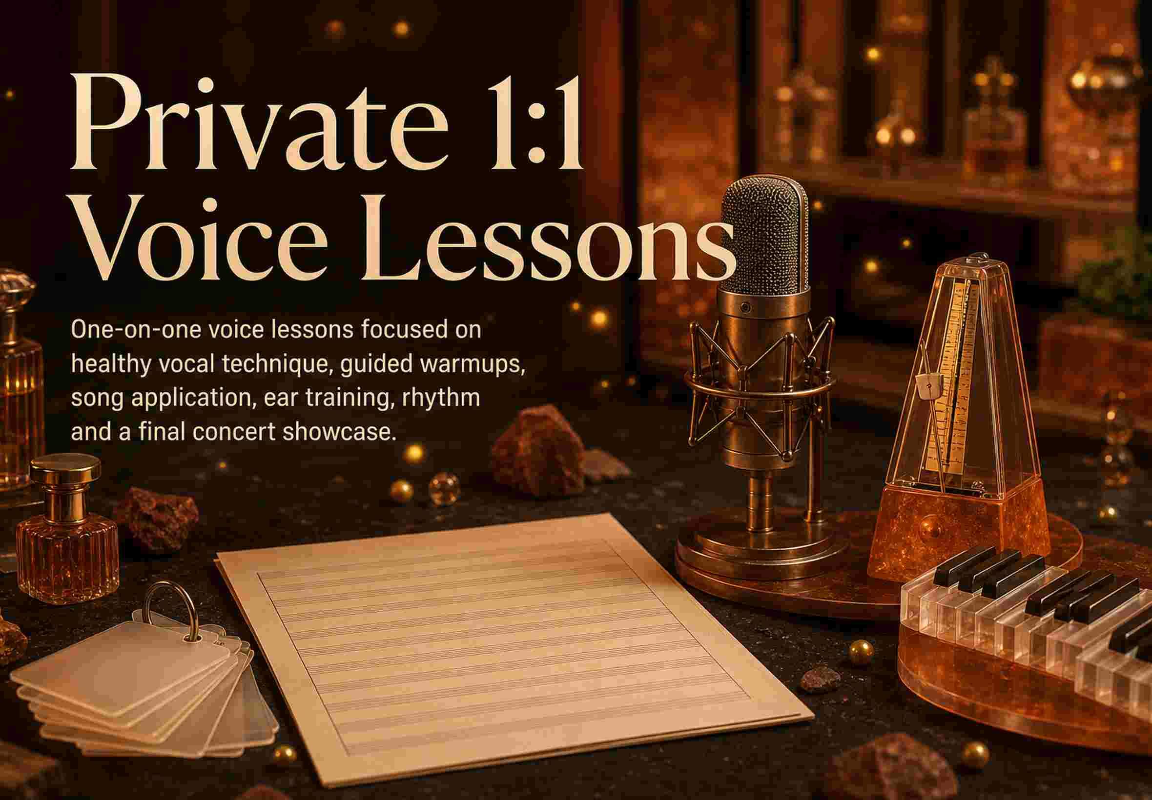 Private 1:1 Voice Lessons