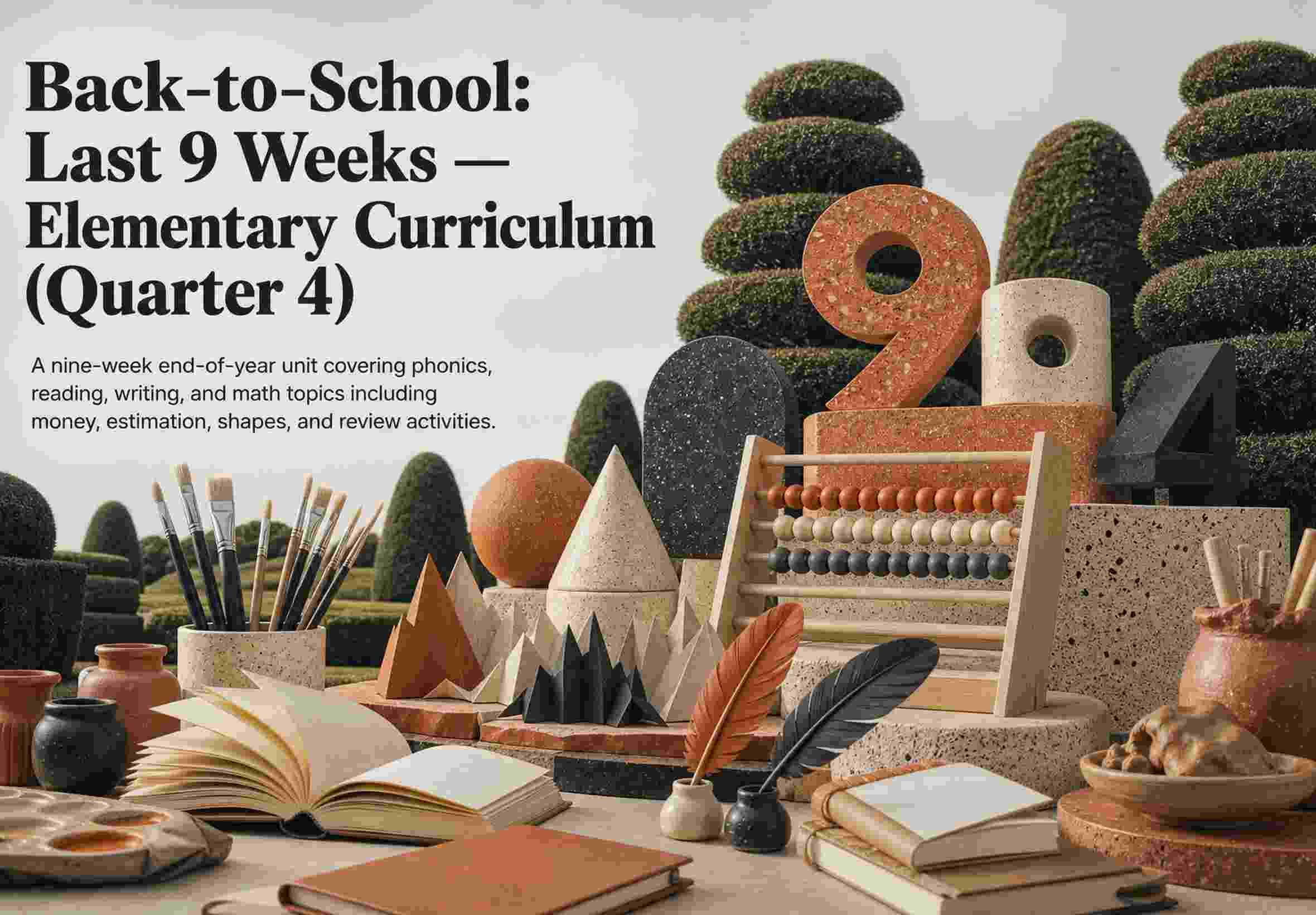 Back-to-School: Last 9 Weeks — Elementary Curriculum (Quarter 4)