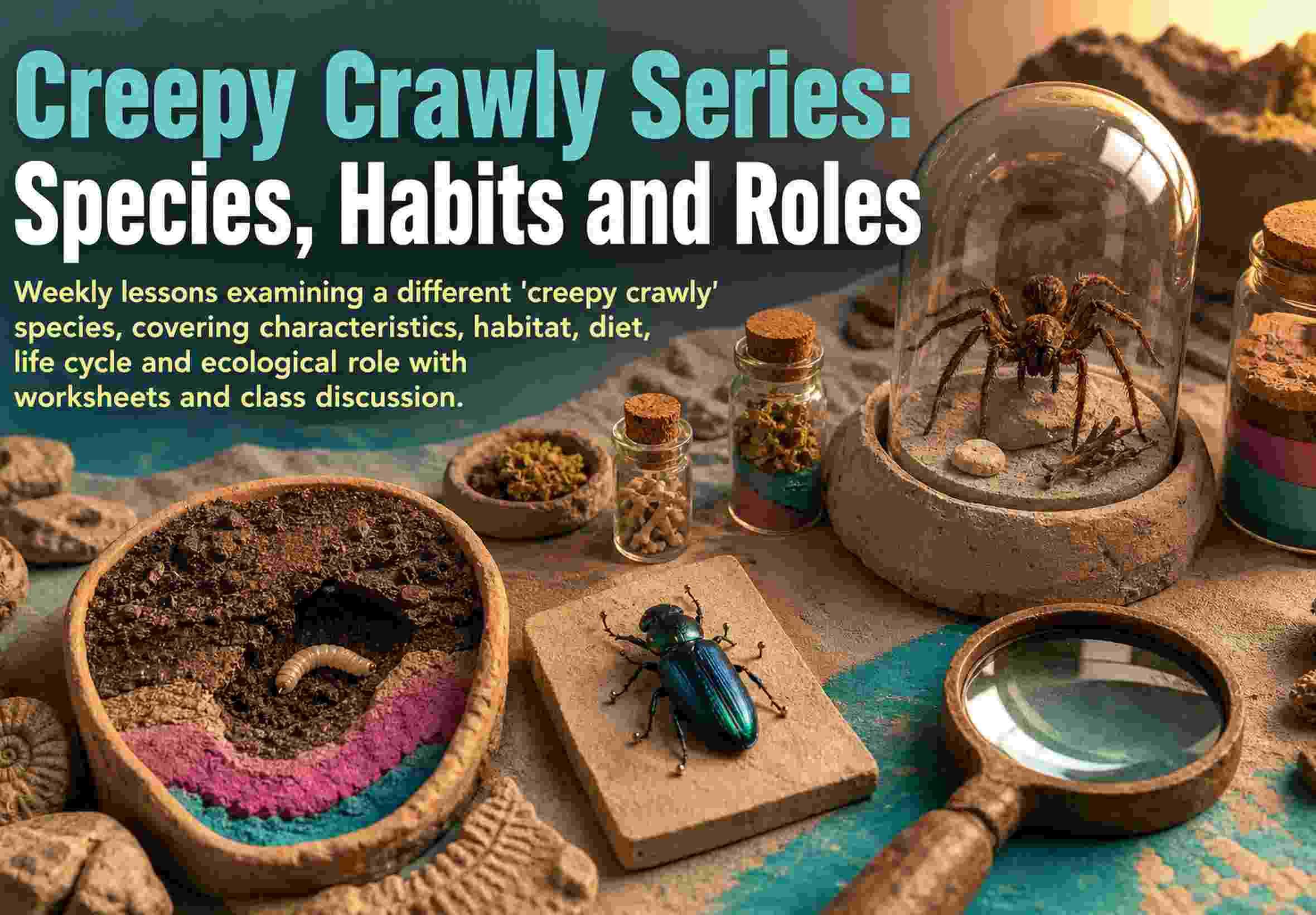 Creepy Crawly Series: Species, Habits and Roles