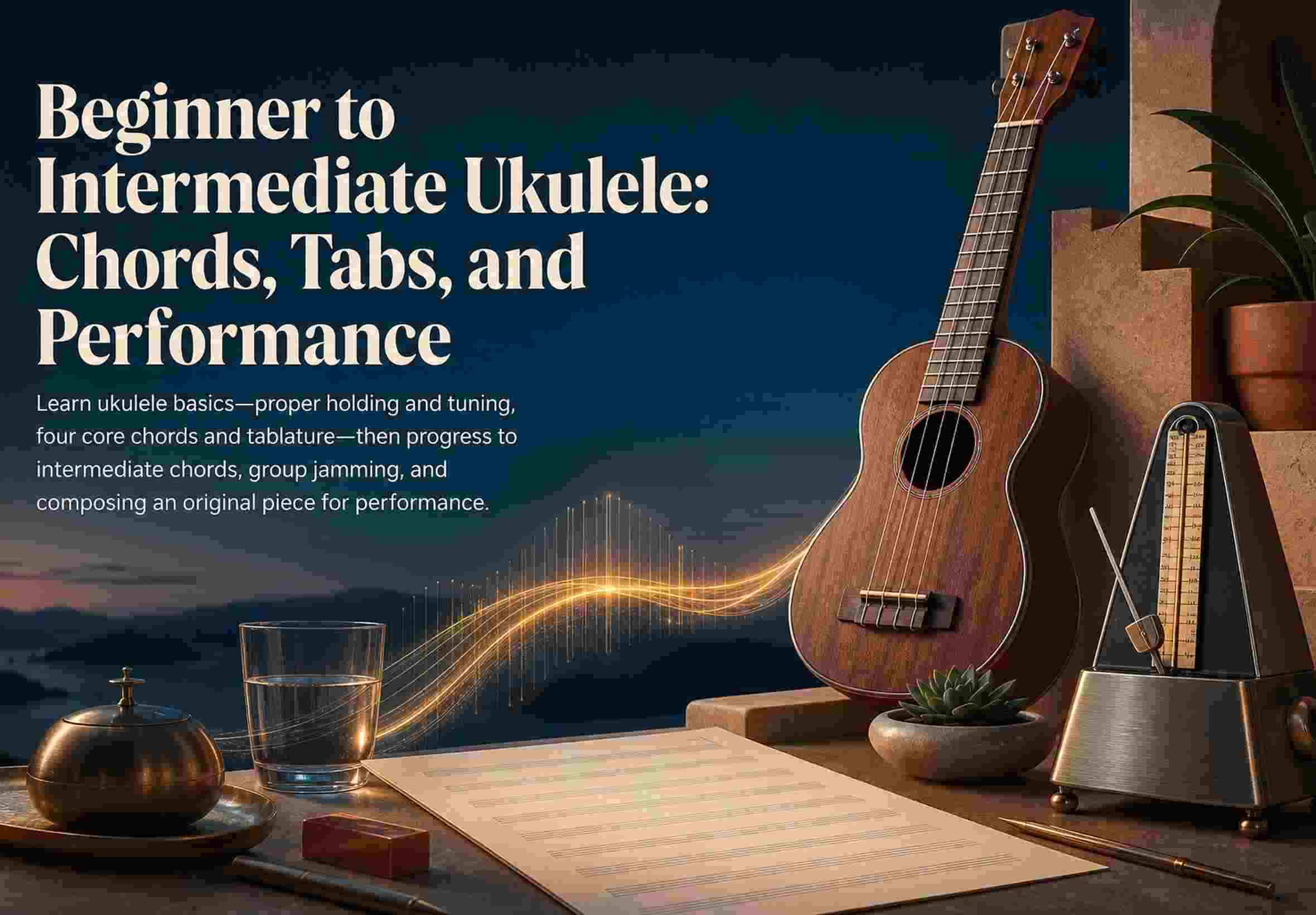 Beginner to Intermediate Ukulele: Chords, Tabs, and Performance