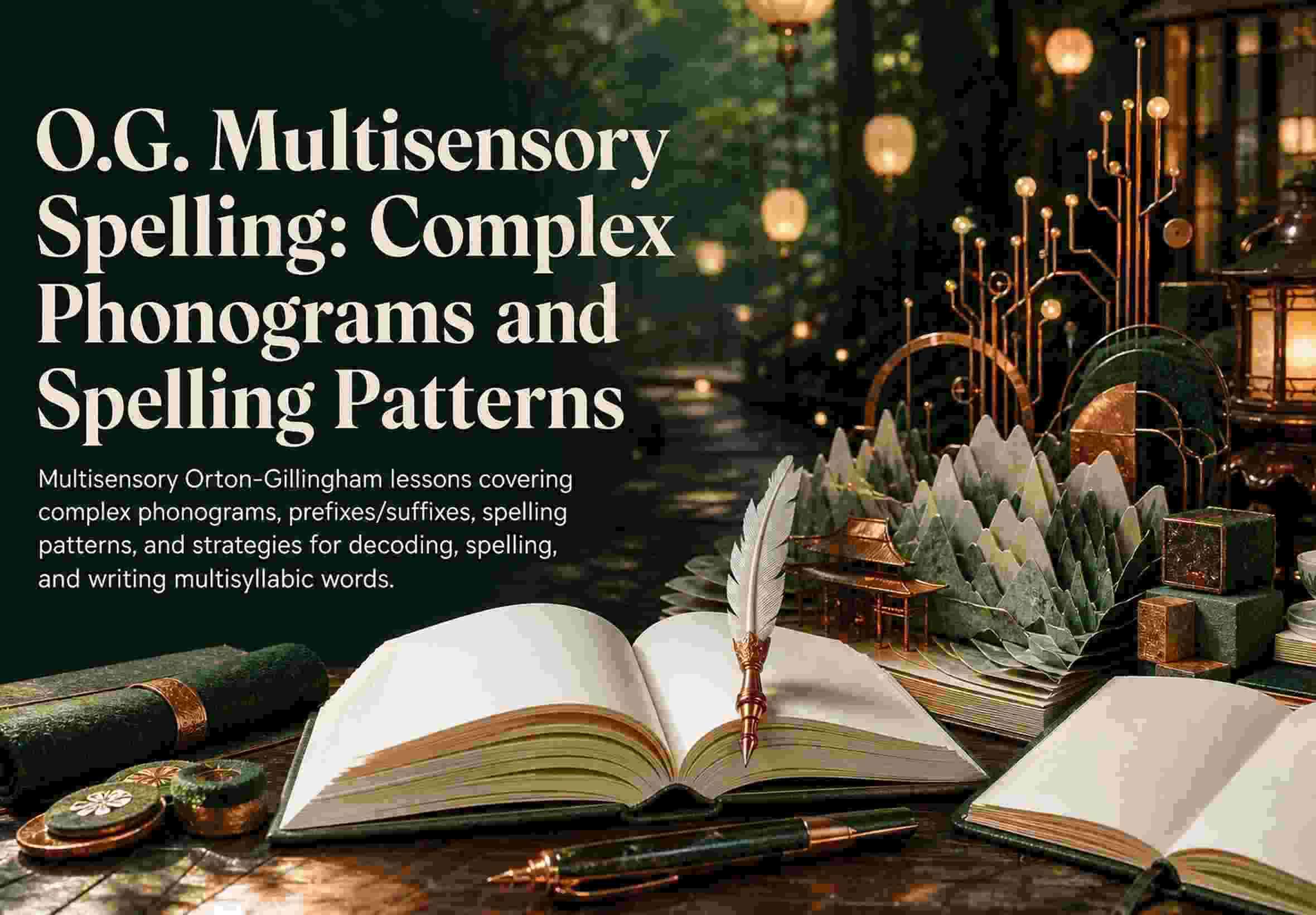 O.G. Multisensory Spelling: Complex Phonograms and Spelling Patterns