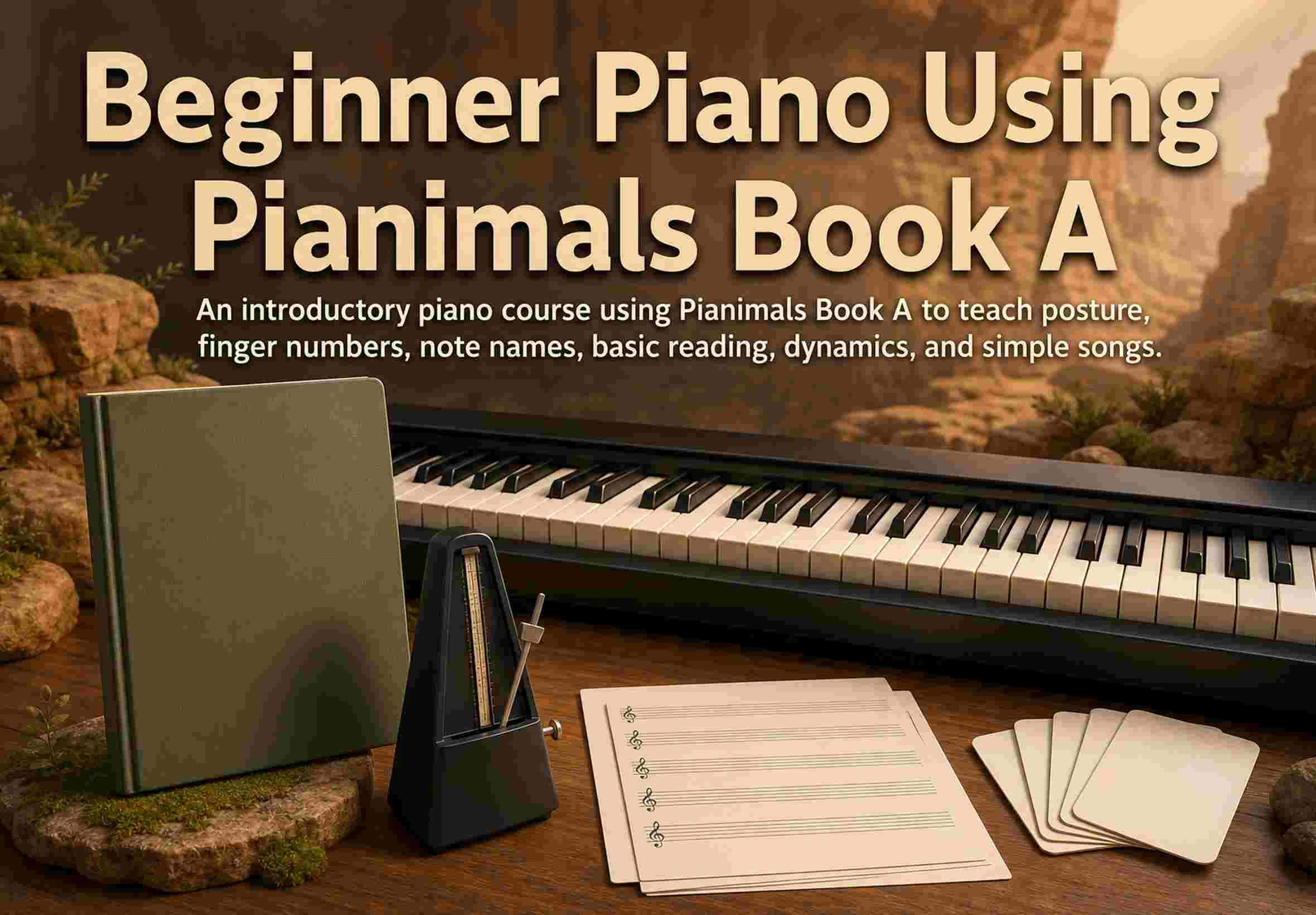 Beginner Piano Using Pianimals Book A
