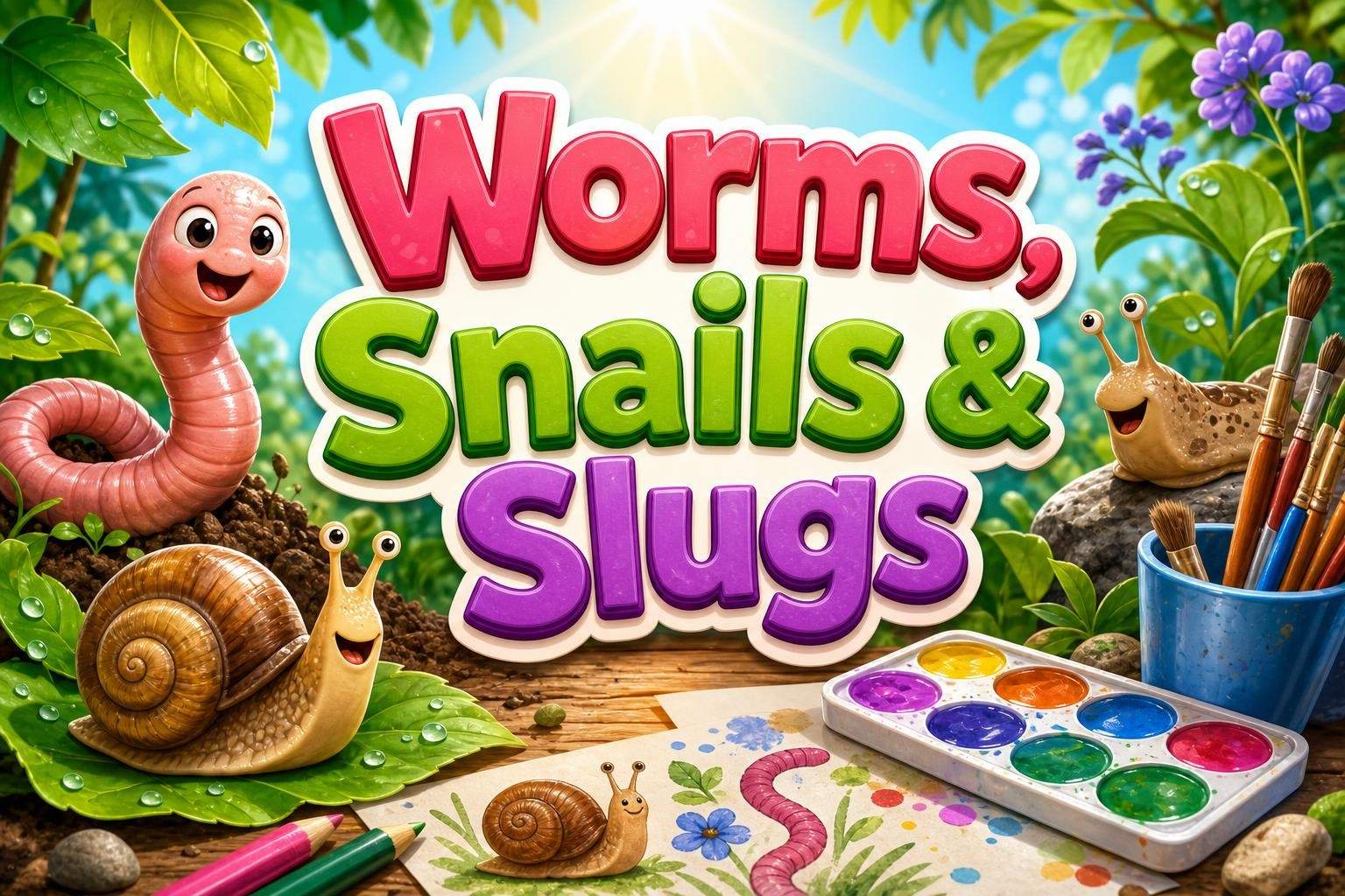 Worms, Snails & Slugs: Habitats, Movement, and Crafts