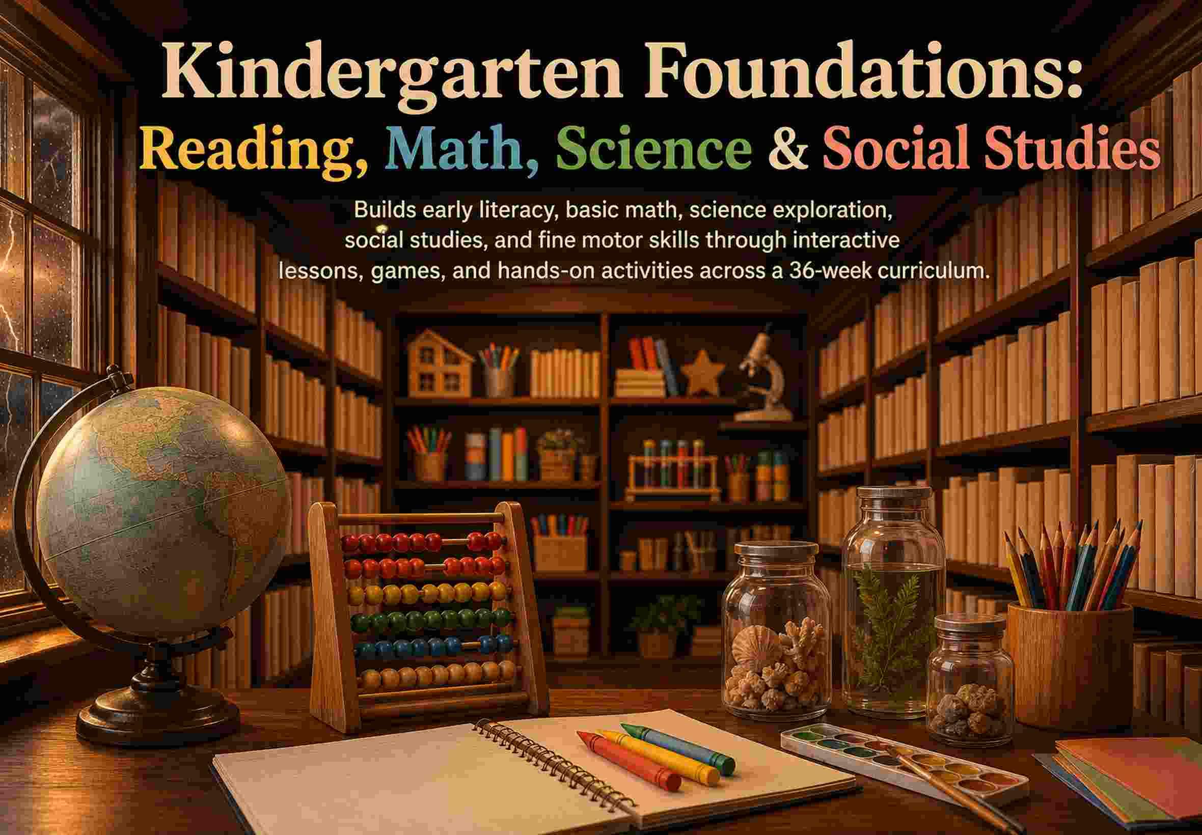 Kindergarten Foundations: Reading, Math, Science & Social Studies