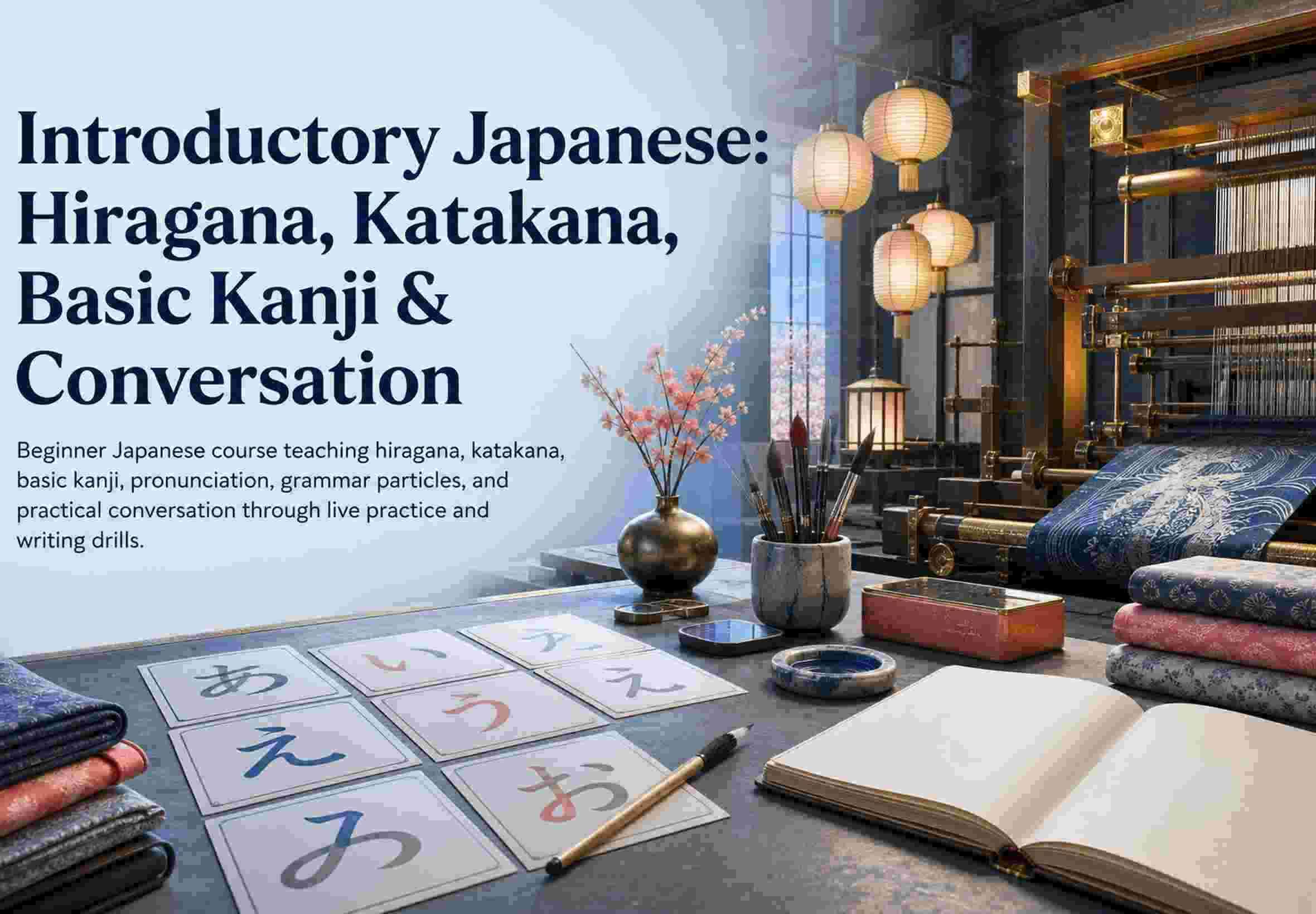 Introductory Japanese: Hiragana, Katakana, Basic Kanji & Conversation