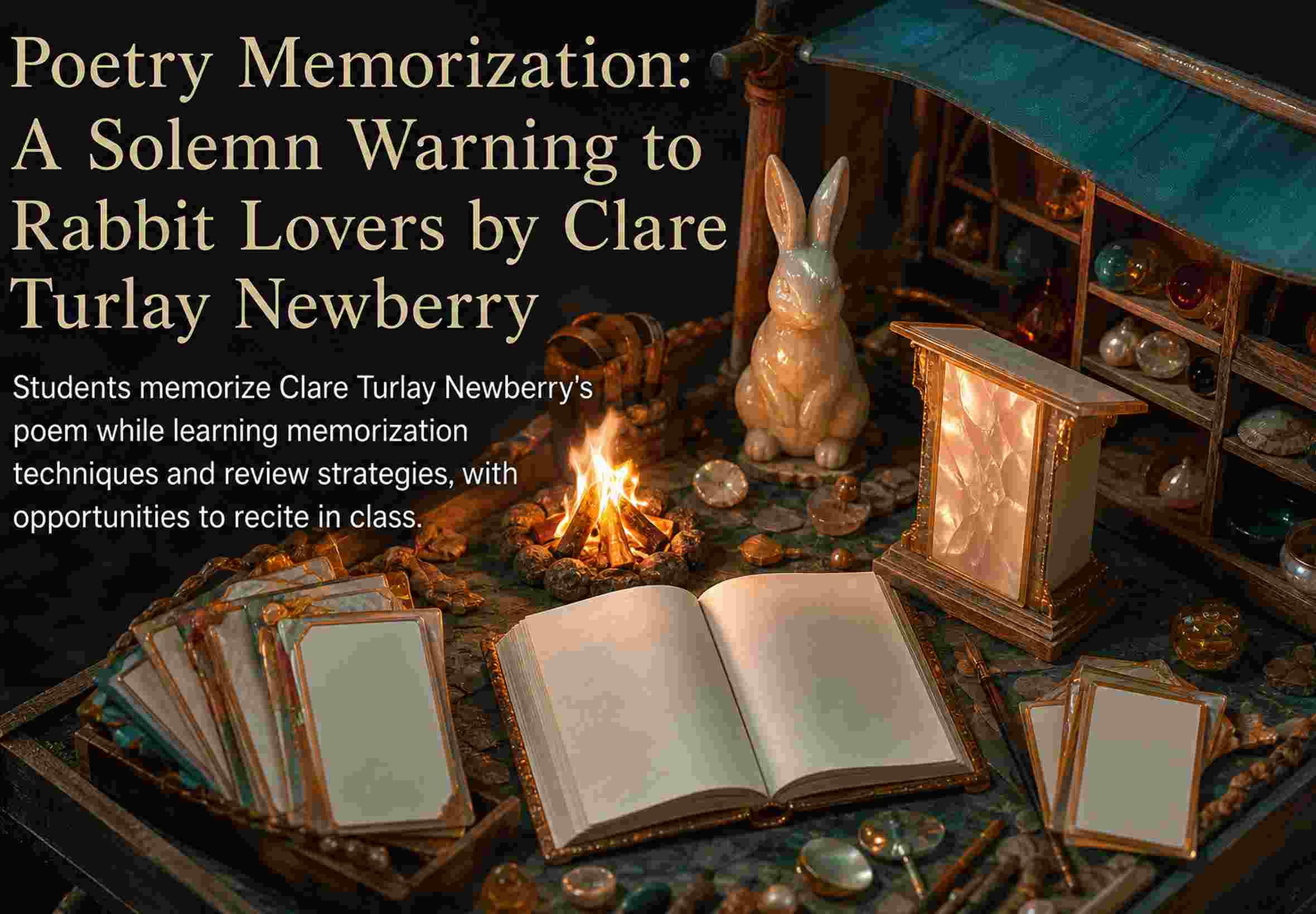 Poetry Memorization: A Solemn Warning to Rabbit Lovers by Clare Turlay Newberry