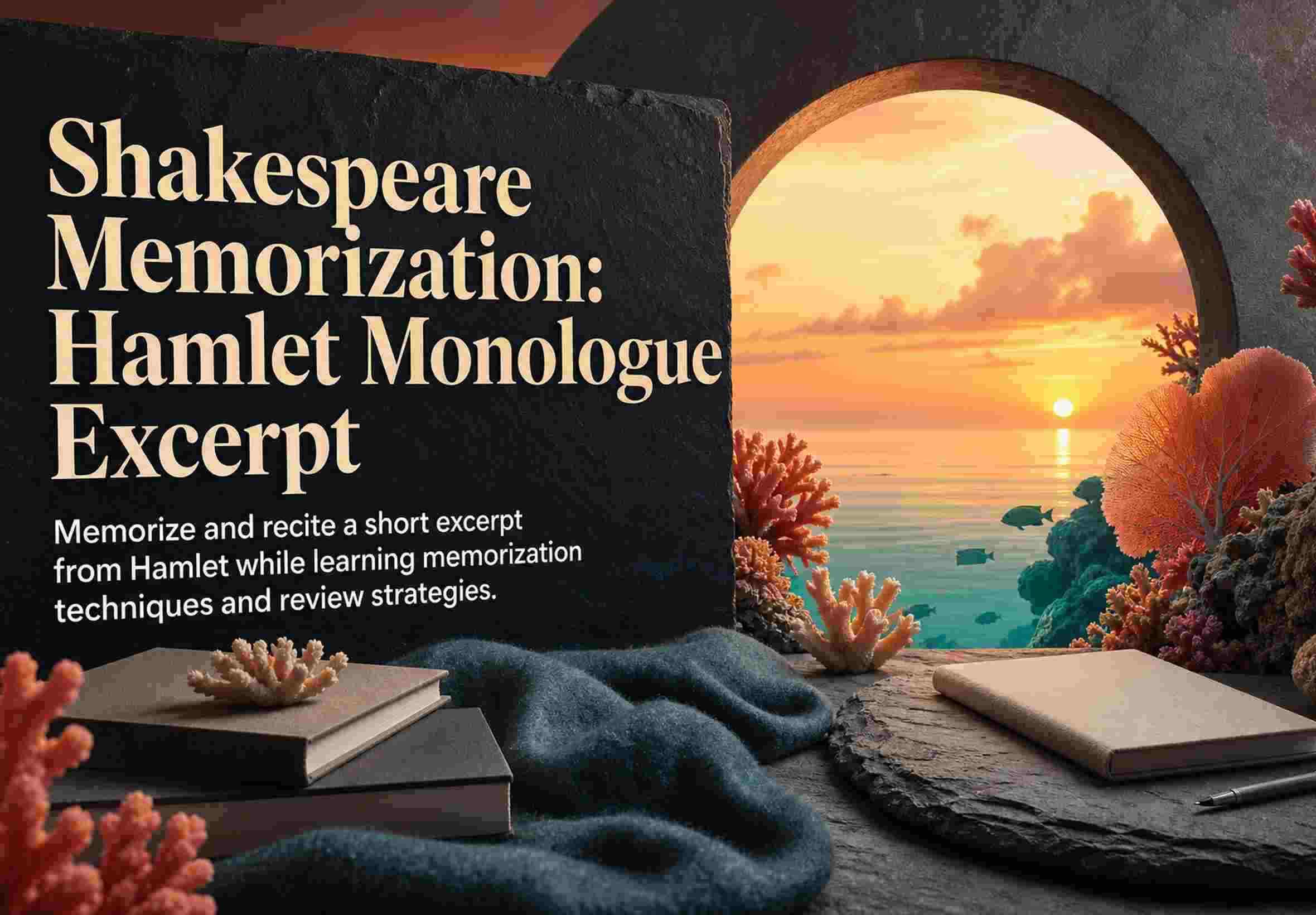 Shakespeare Memorization: Hamlet Monologue Excerpt