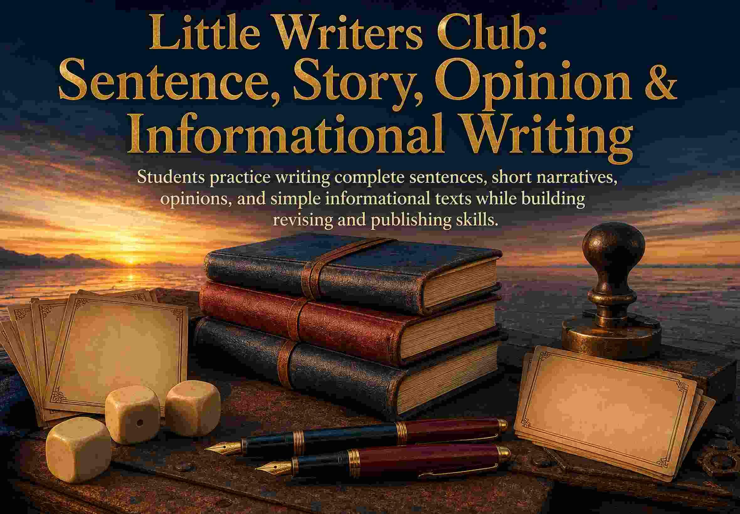 Little Writers Club: Sentence, Story, Opinion & Informational Writing