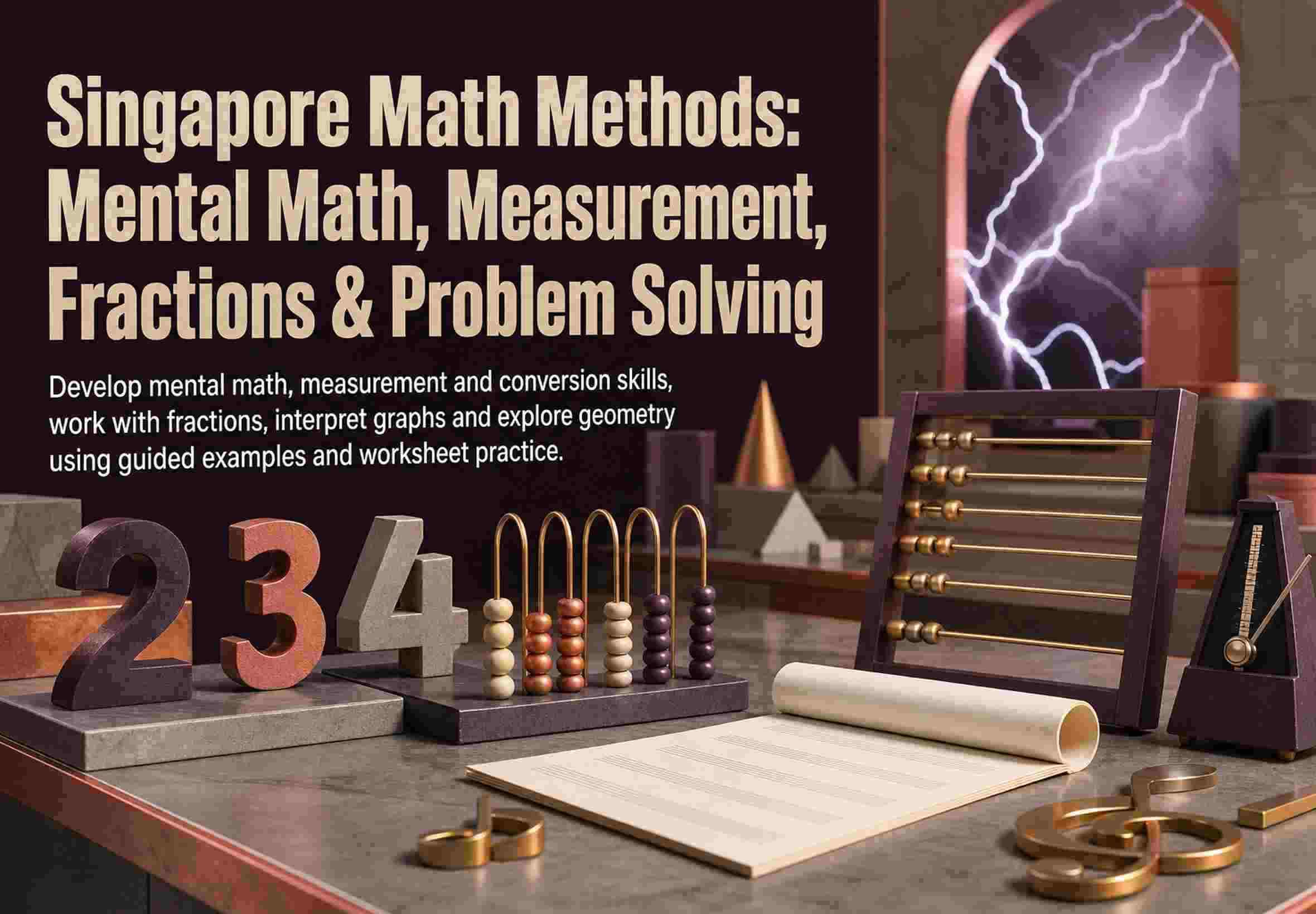 Singapore Math Methods: Mental Math, Measurement, Fractions & Problem Solving