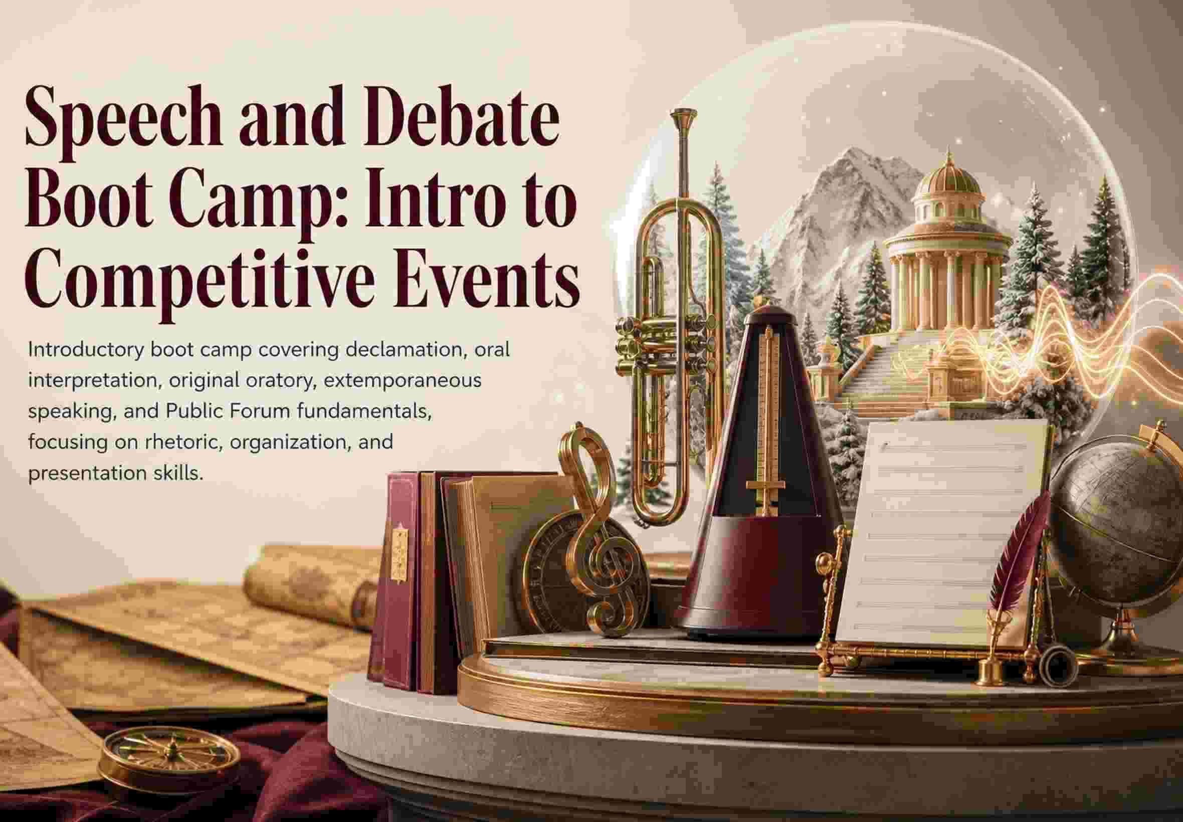 Speech and Debate Boot Camp: Intro to Competitive Events