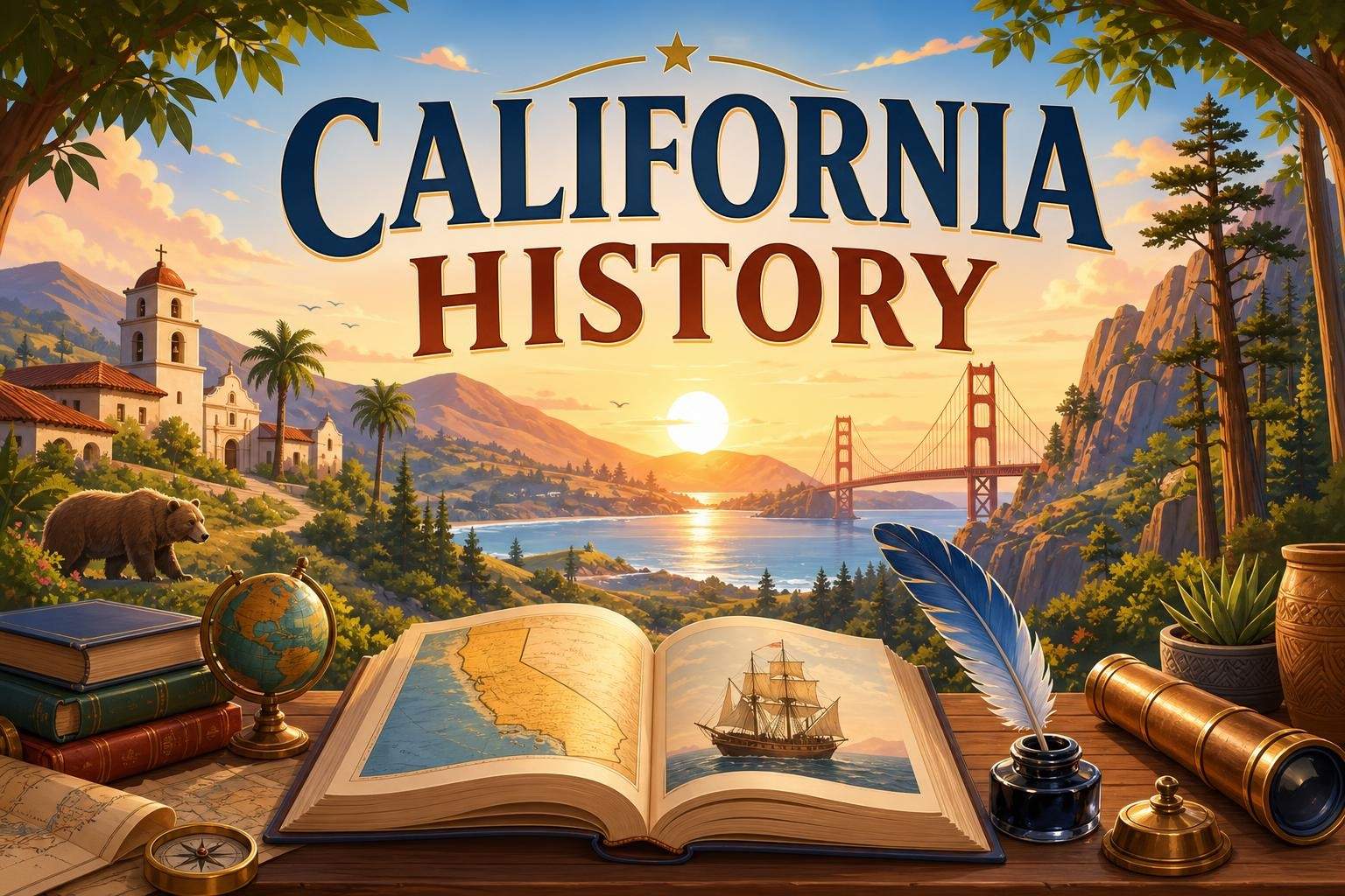 California History: Geography, Peoples, and Economic Development