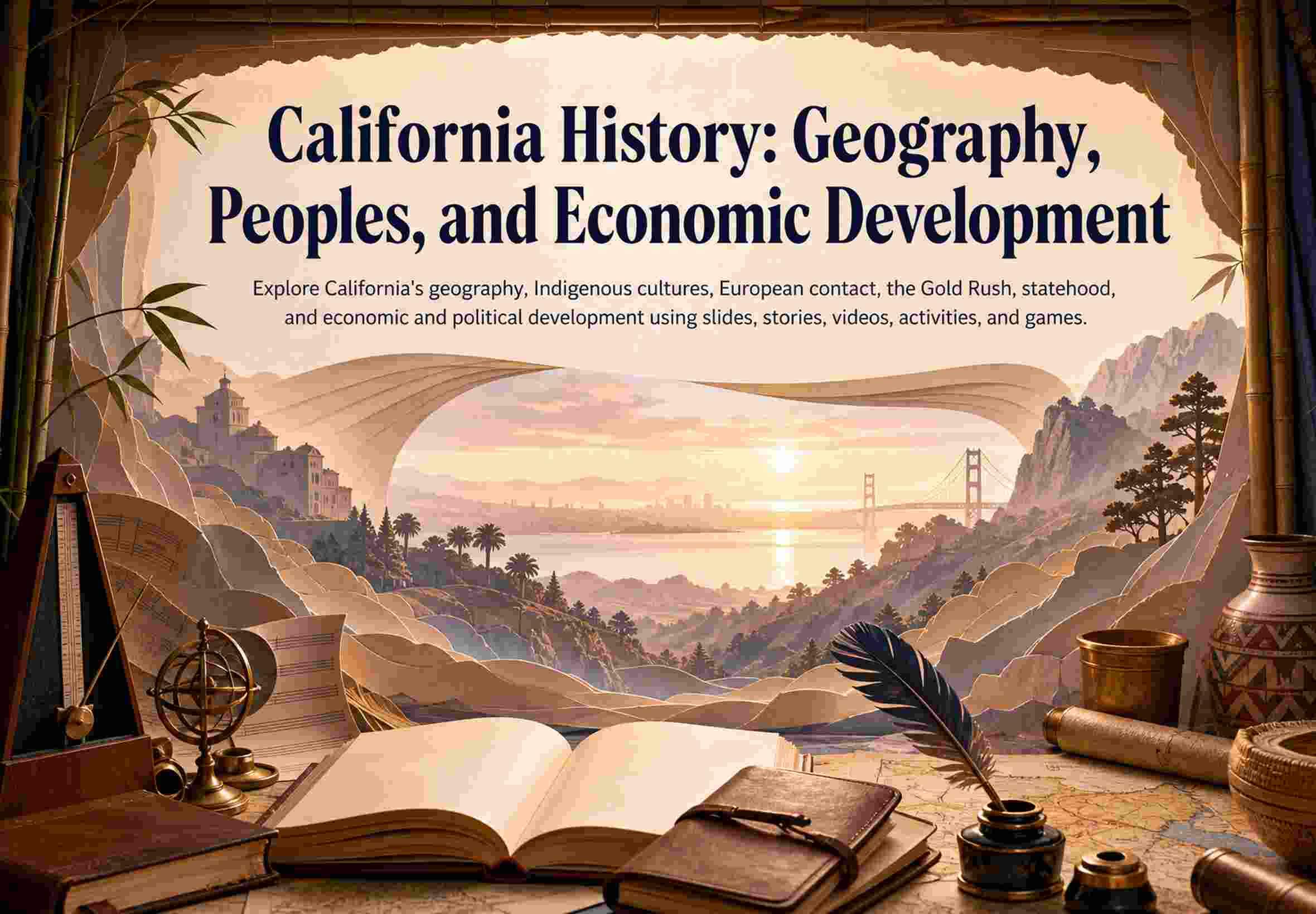 California History: Geography, Peoples, and Economic Development