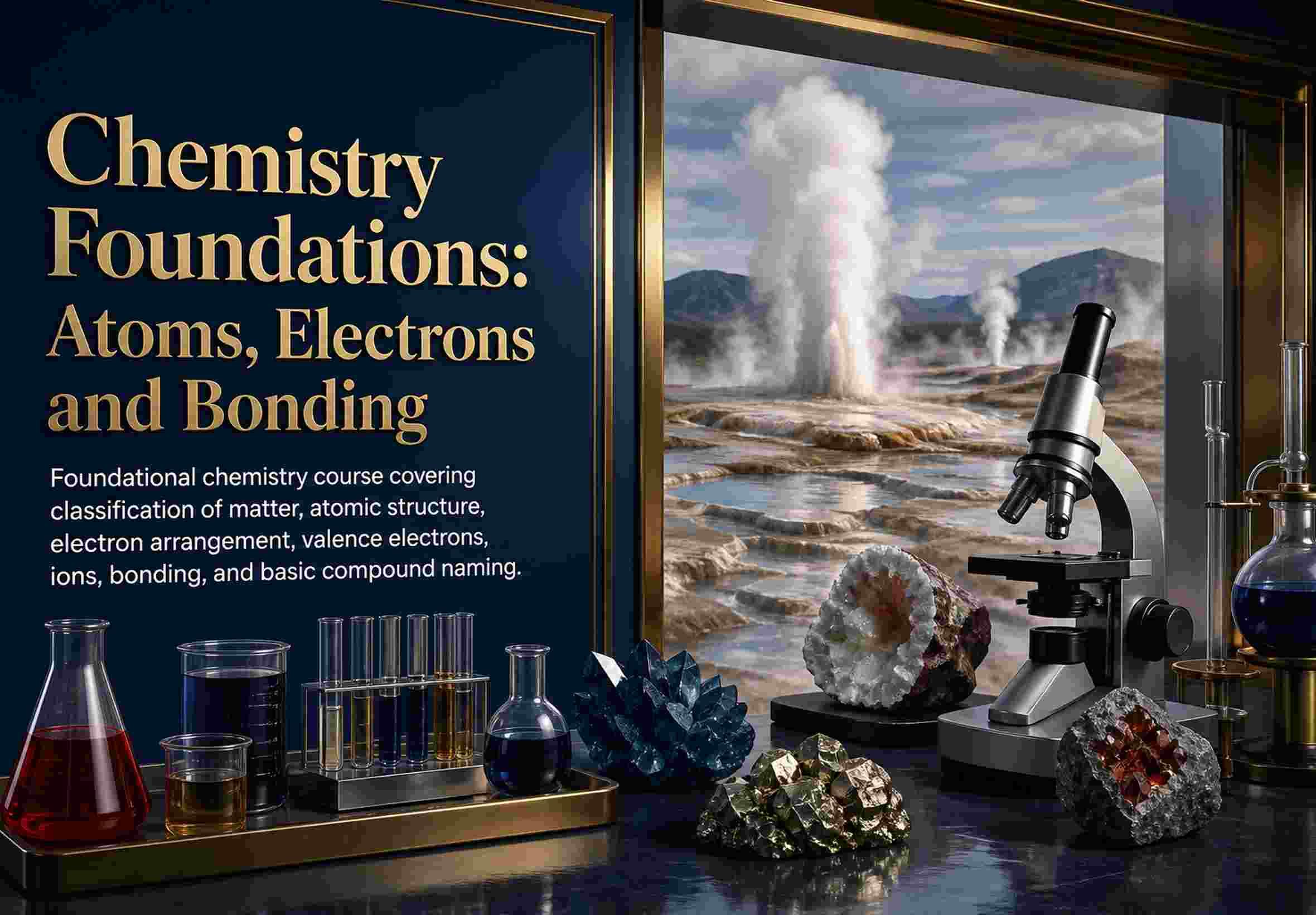 Chemistry Foundations: Atoms, Electrons and Bonding