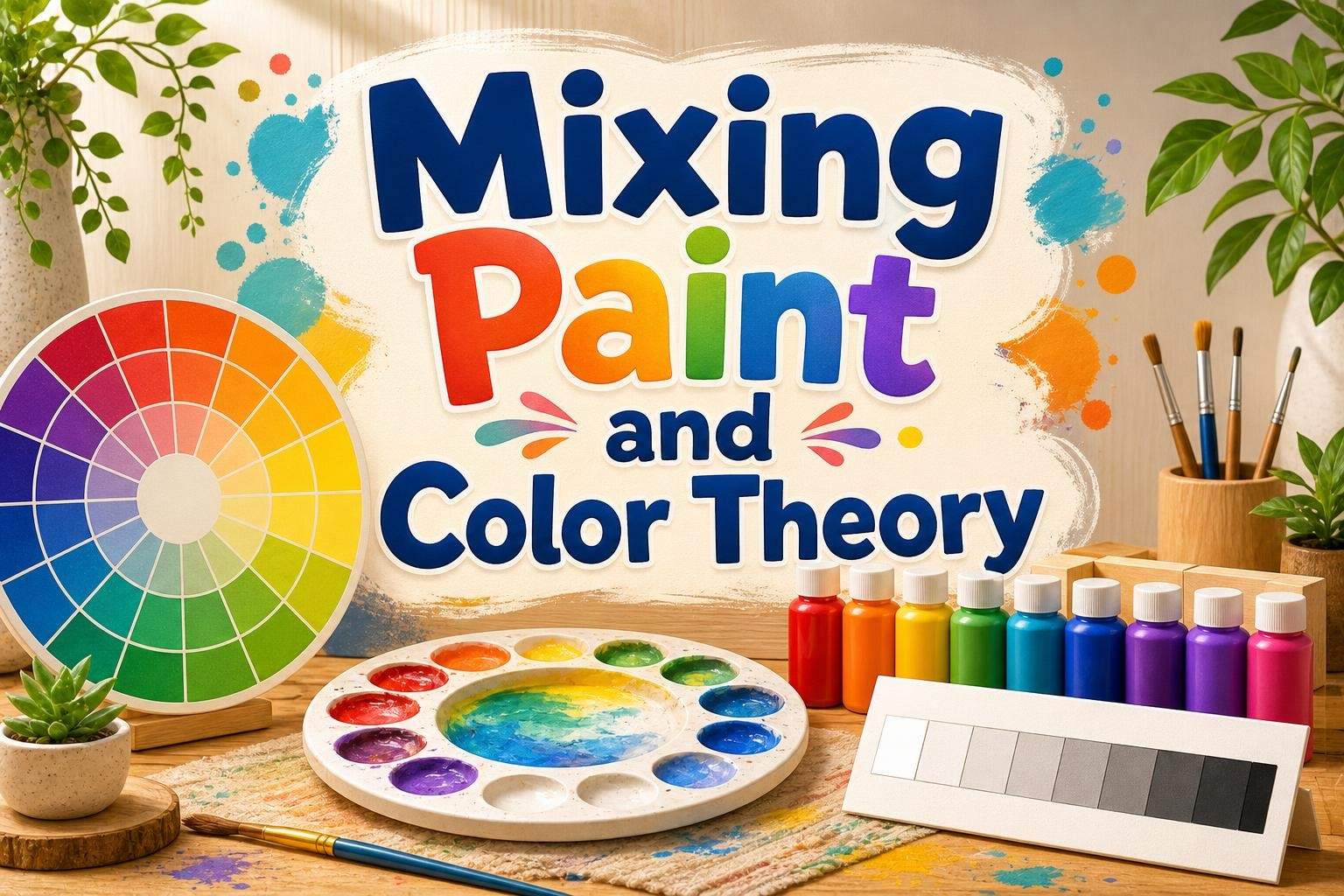 Mixing Paint and Color Theory with Acrylic or Tempera