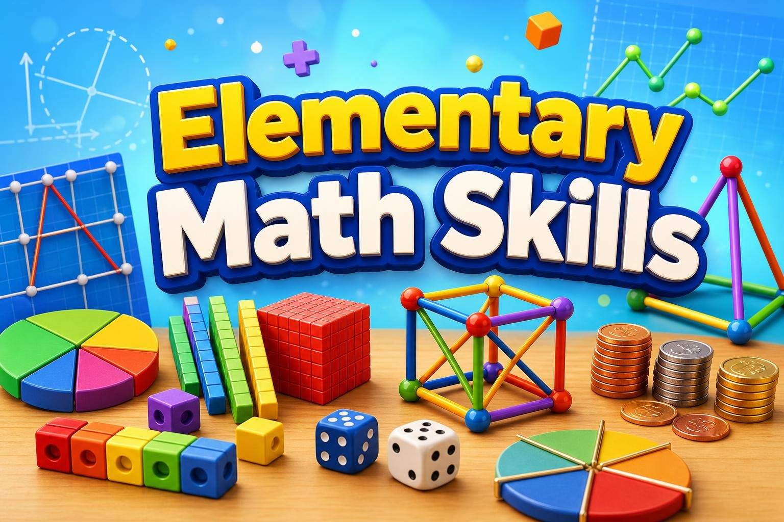 Elementary Math Skills: Geometry, Data & Basic Algebra