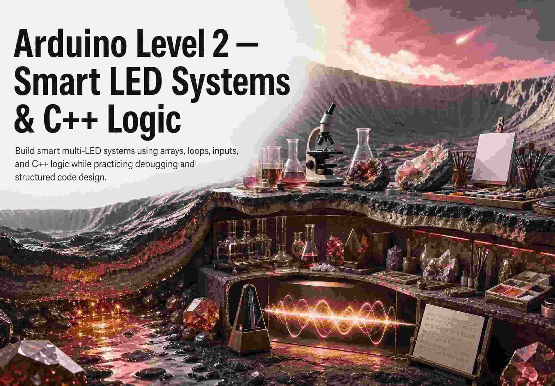 Arduino Level 2 — Smart LED Systems & C++ Logic