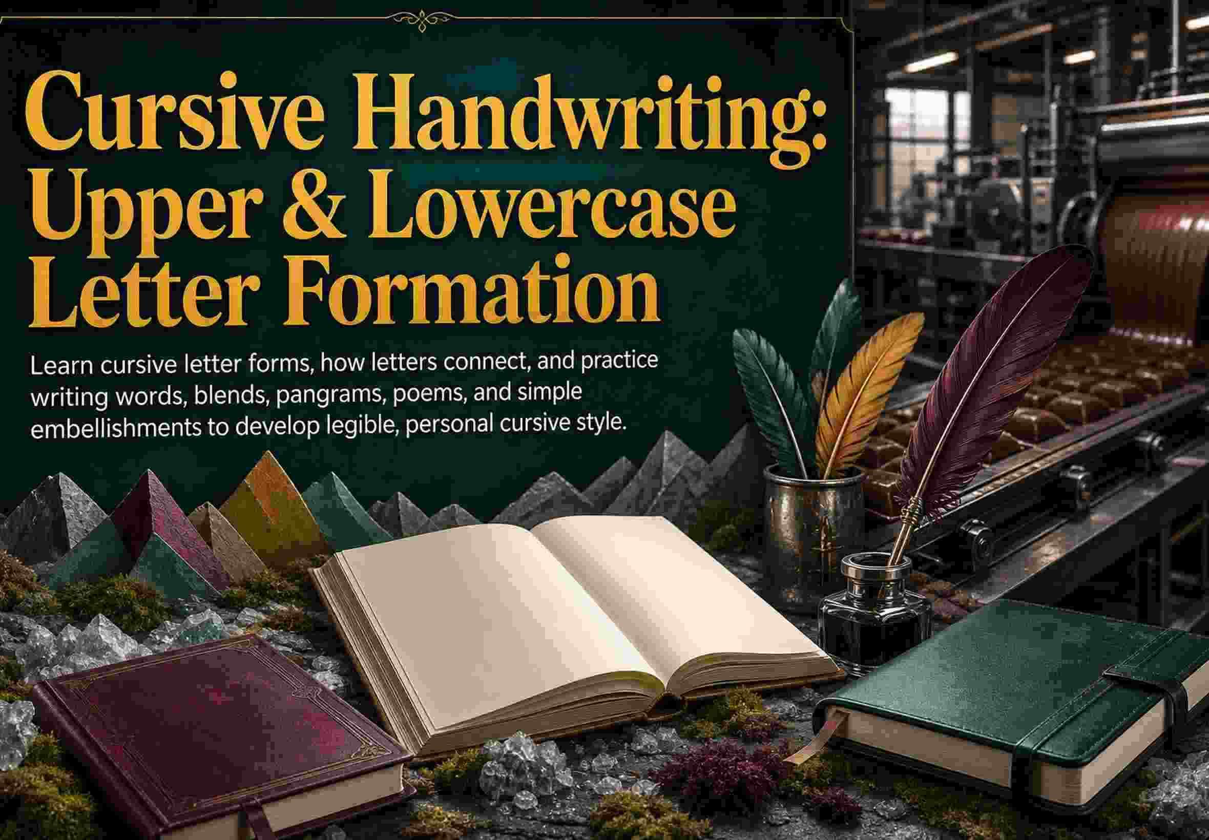 Cursive Handwriting: Upper & Lowercase Letter Formation