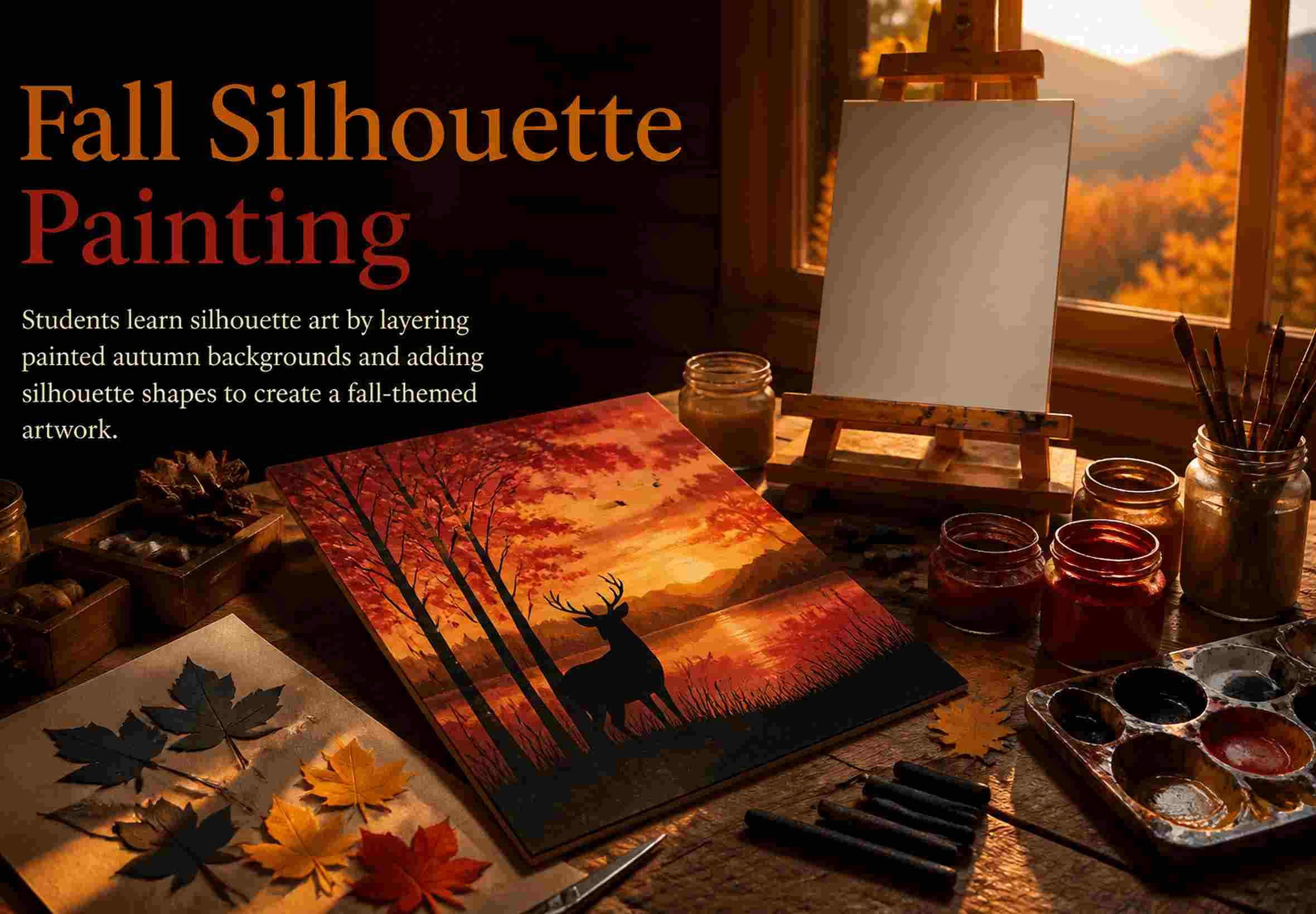 Fall Silhouette Painting